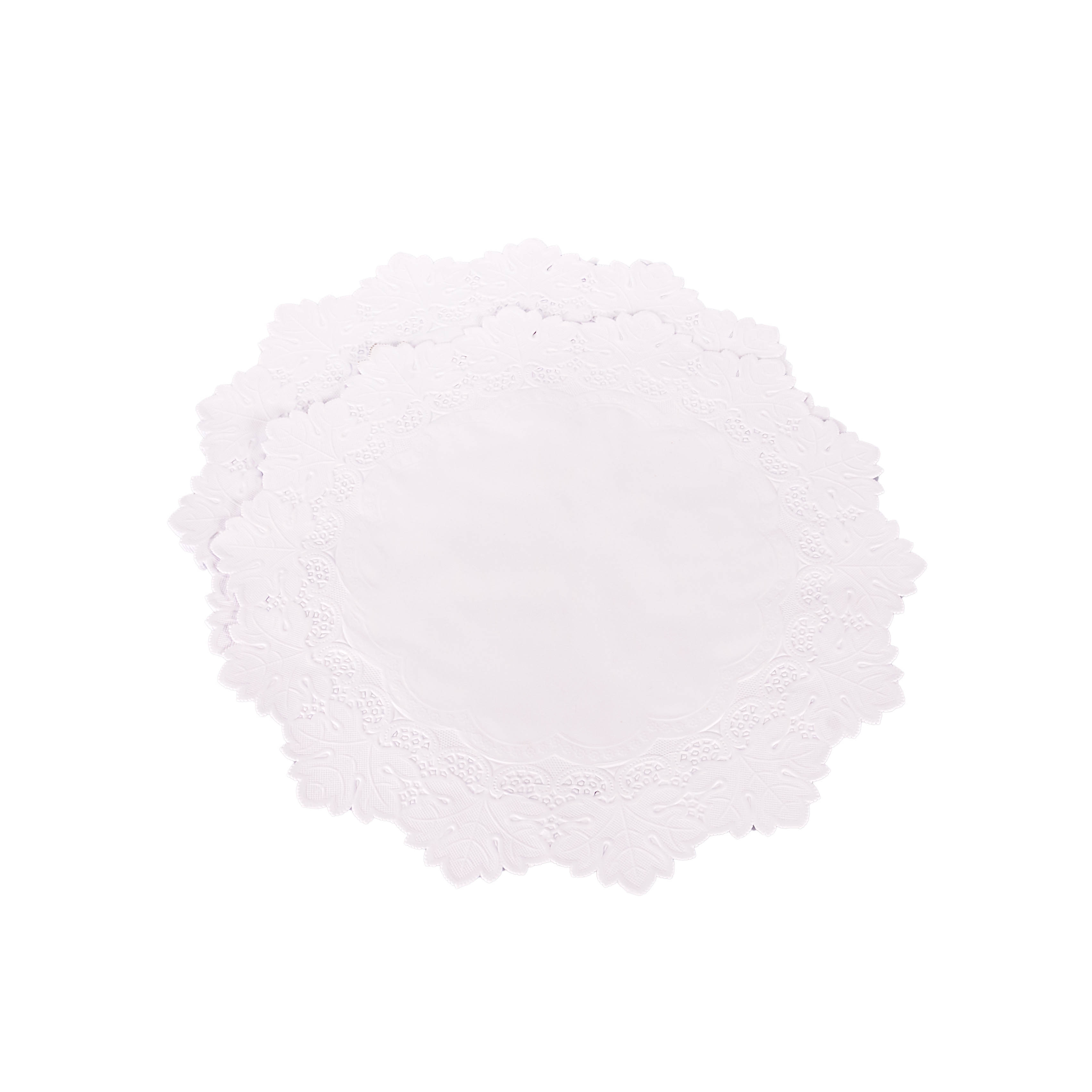 BLONDAS PAPEL BLANCA REDONDA 36CM *100UNID