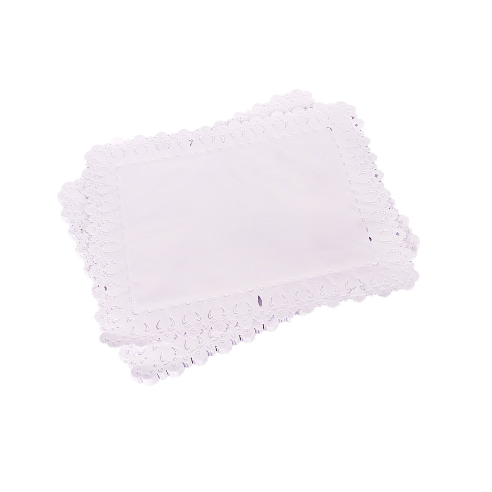 BLONDAS PAPEL BLANCA RECTANGULAR 26*32CM *100UNID