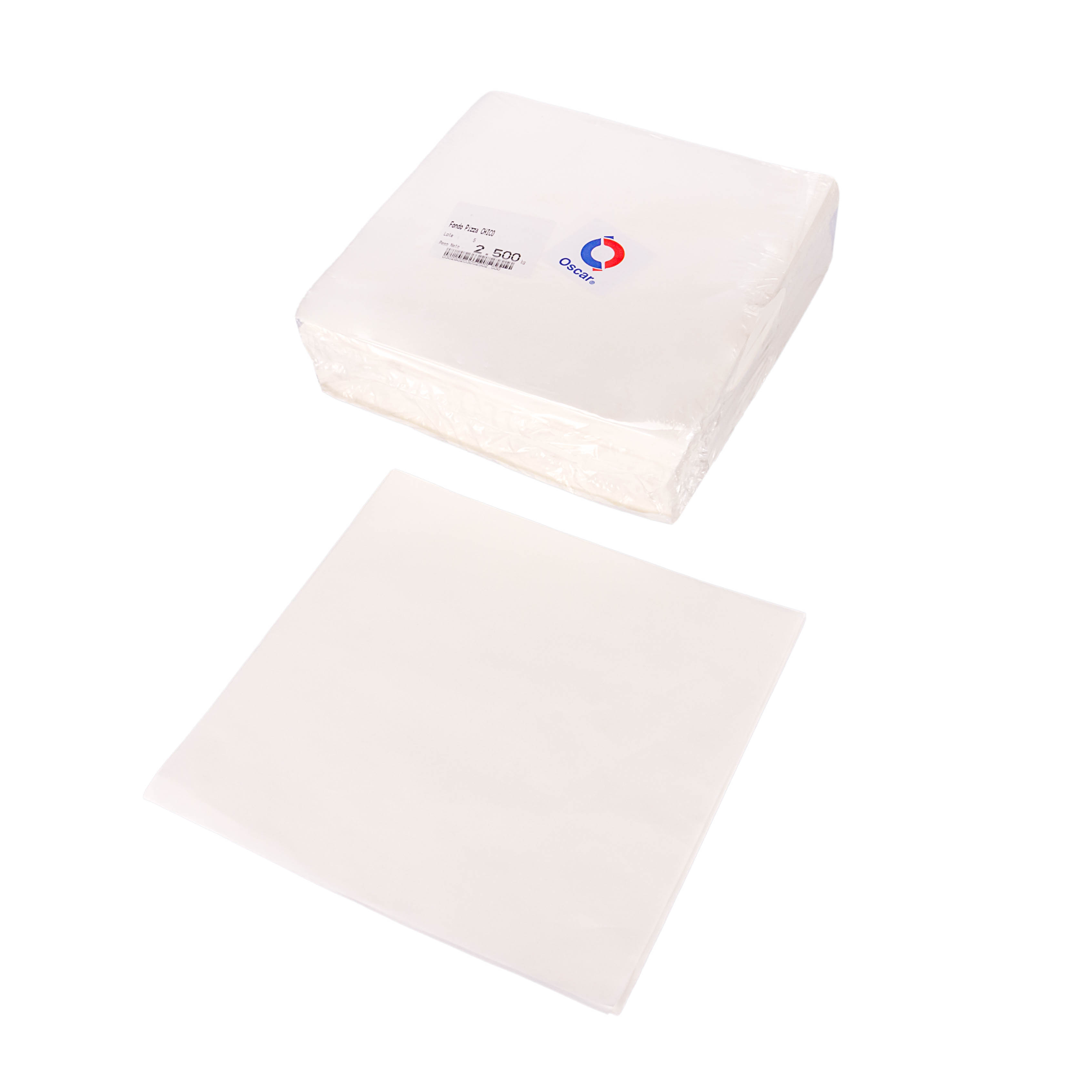 PAPEL SATINADO 25*25CM MONOLUCIDO (PARA CAJA PIZZA CHICA) *KG