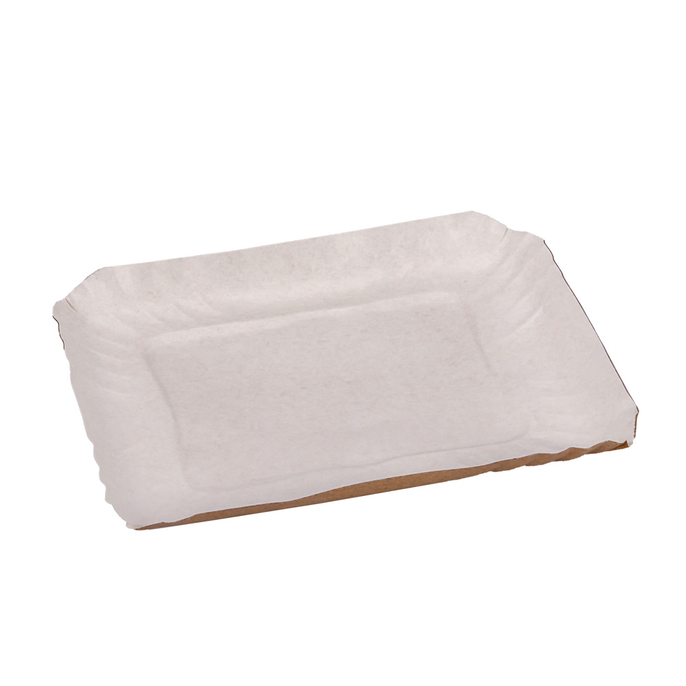 BANDEJA CARTON RECTANGULAR SATINADA Nº1 (12*15CM) *100UNID