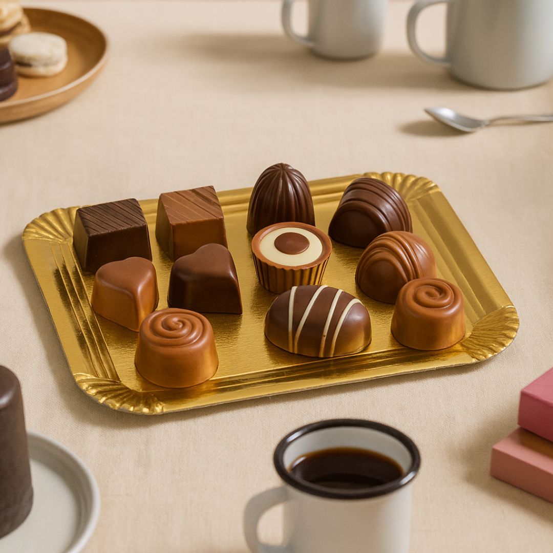 PLATO DORADO CARTON RECTANGULAR .500GRS (15*20CM) *10UNID