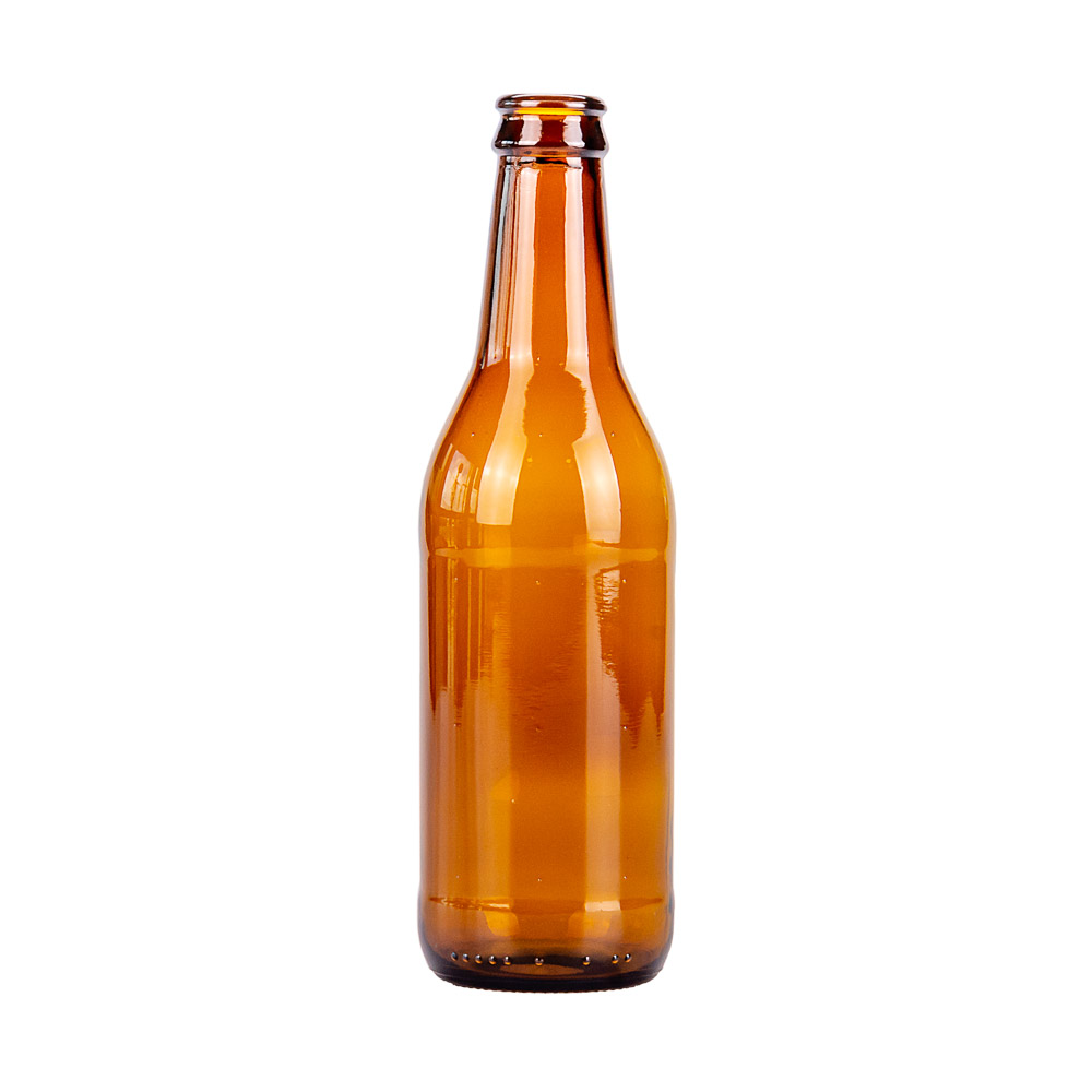 BOTELLA VIDRIO AMBAR CERVEZA 330ML STANDARD (SIN TAPA) PACK *20UNID