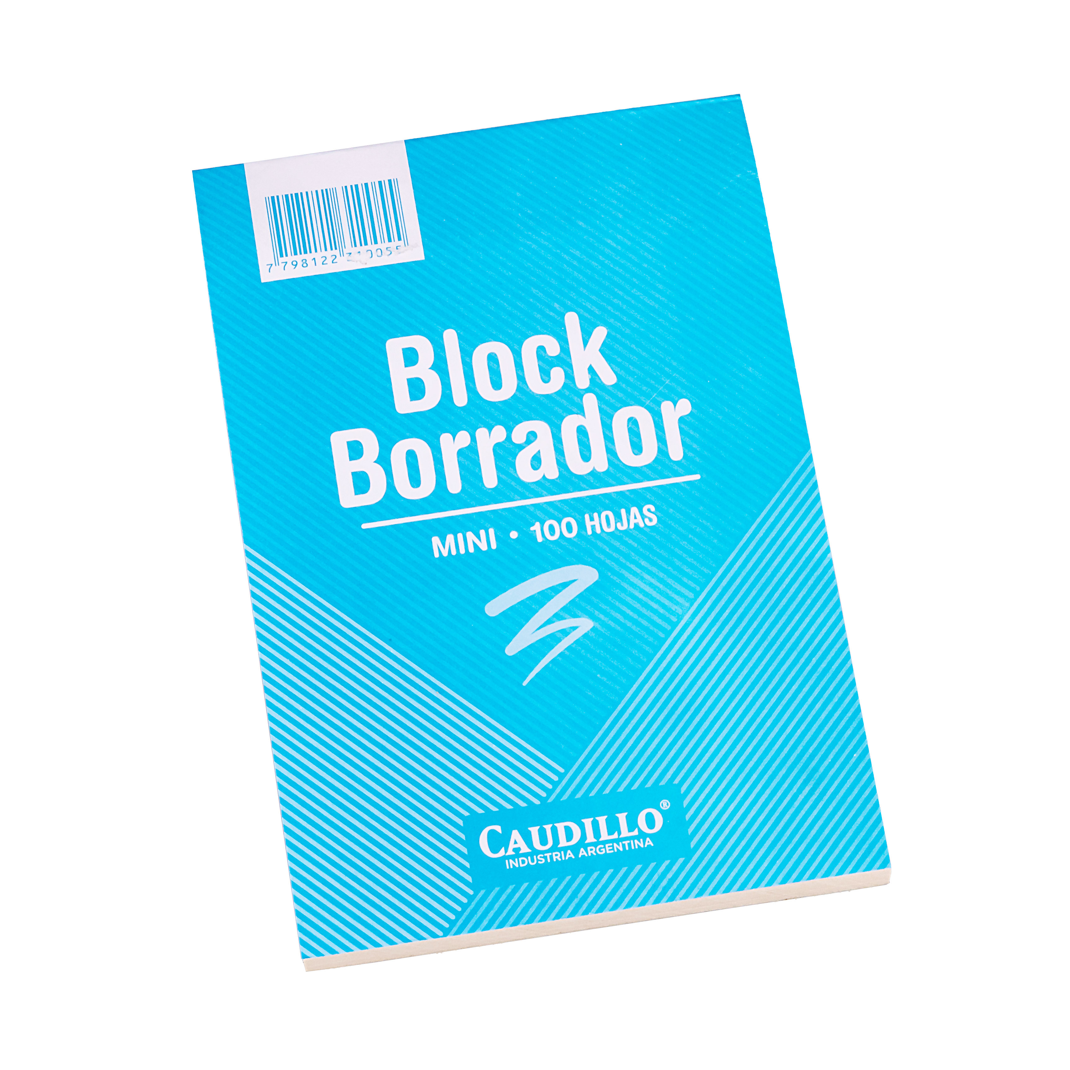 BORRADOR CAUDILLO 8*13CM MINI (100 HOJAS) *UNID