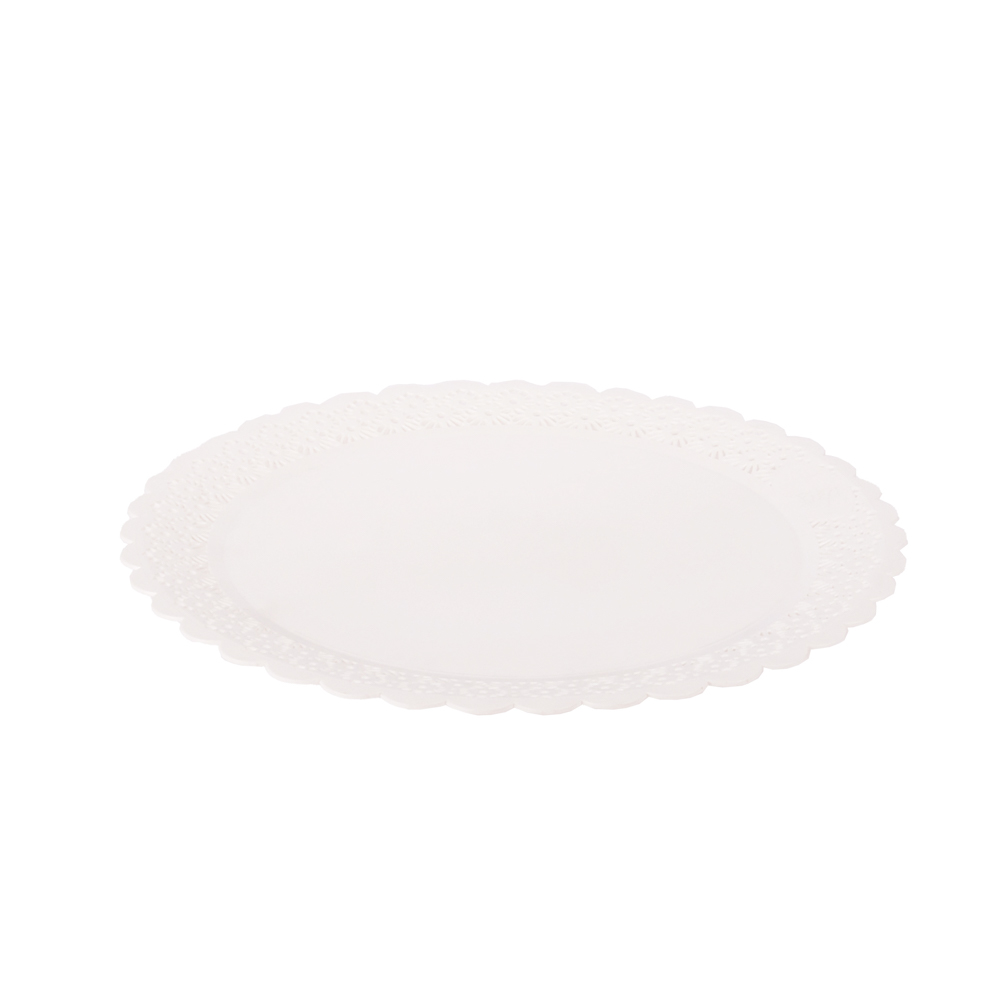 BANDEJA BLONDA PLASTICA REDONDA .33CM *UNID