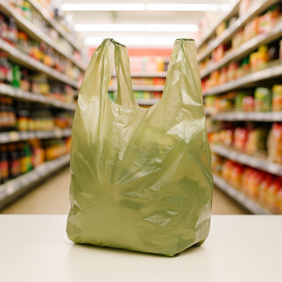 BOLSAS CAMISETA REFORZADA VERDE 30*40CM A/D MULTI *PAQ