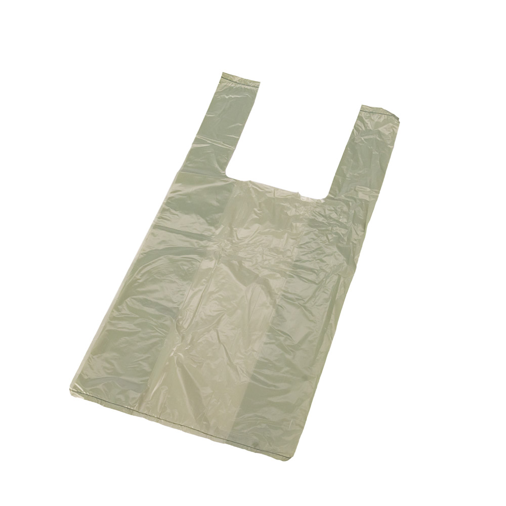 BOLSAS CAMISETA REFORZADA VERDE 30*40CM A/D MULTI *PAQ