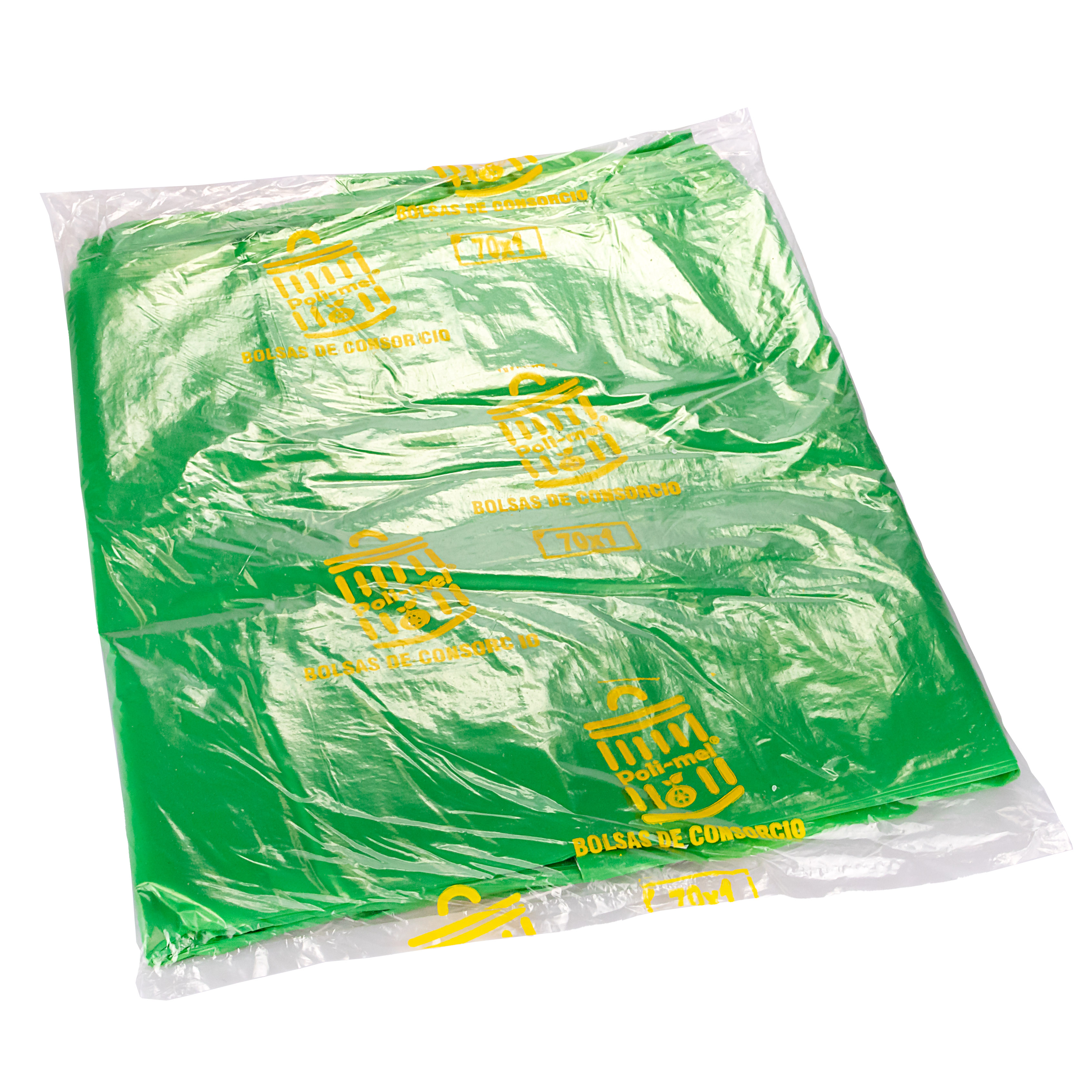 BOLSAS RESIDUO VERDE CANDE (PAQ*50U) 70*100 (35MIC) REFORZADAS *UNID