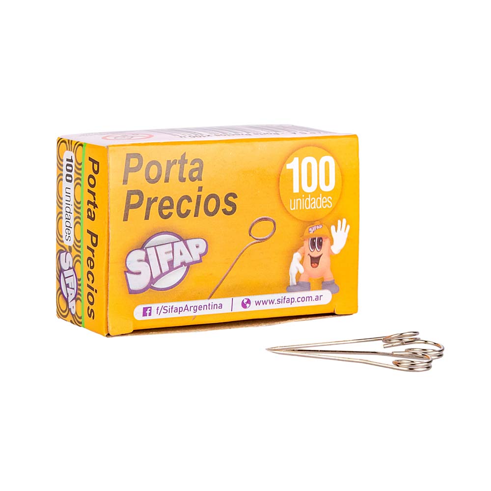 ALFILERES SIFAP PORTAPRECIOS *100UNID