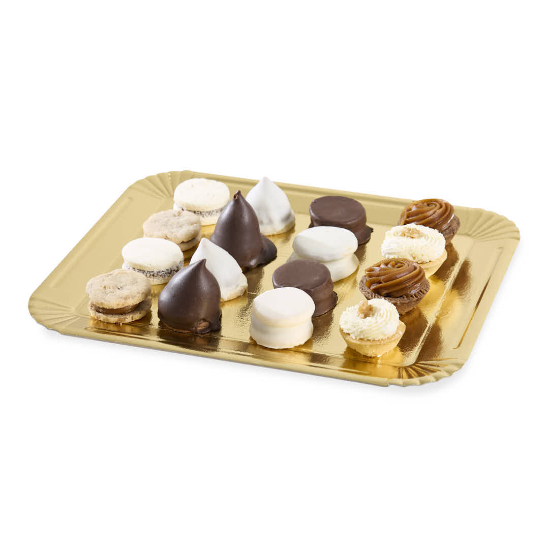 PLATO DORADO CARTON RECTANGULAR 1000GRS (23*28CM) *10UNID