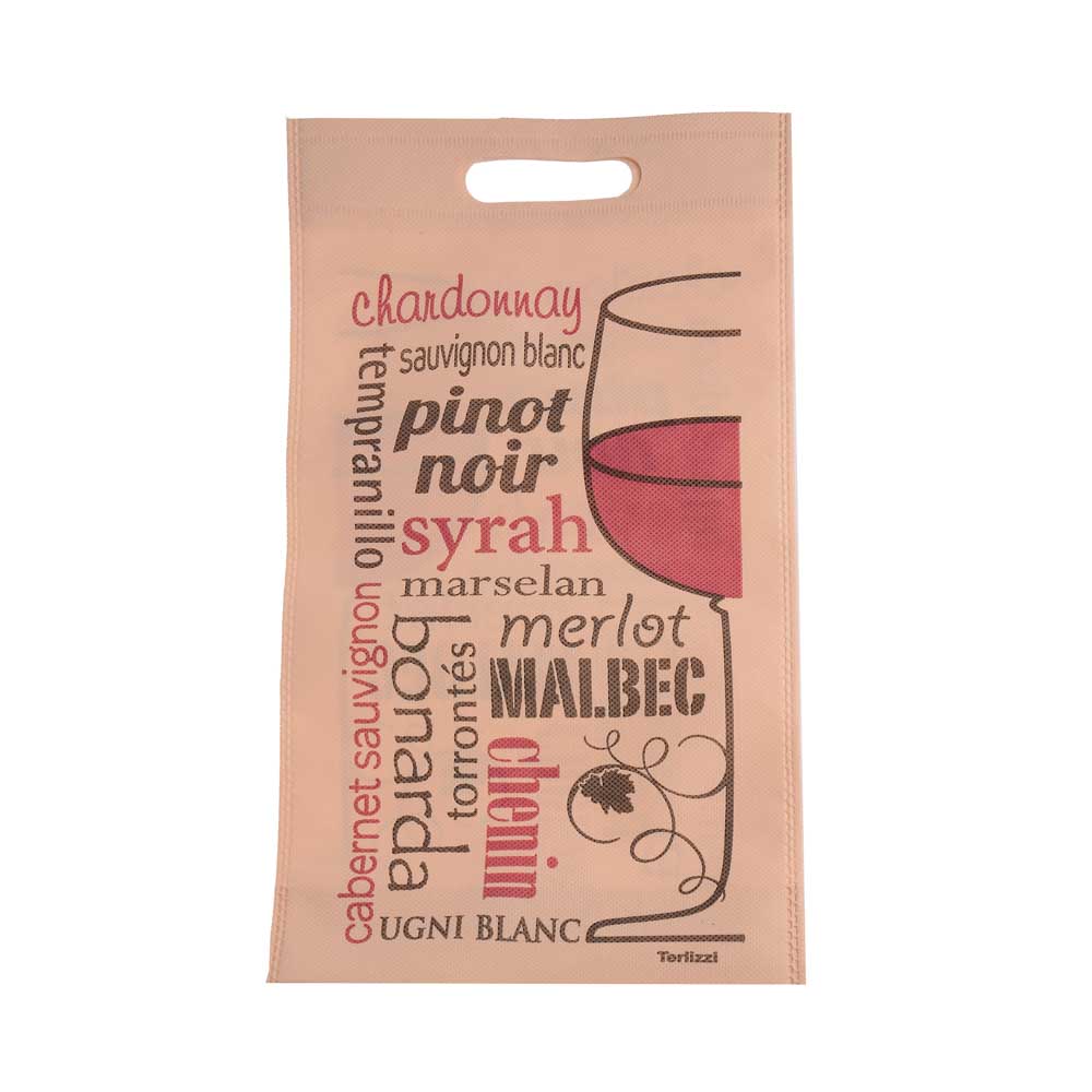 BOLSA FRISELINA FANTASIA RIÑON VINO 20*45CM LINO (8A-84) *UNID