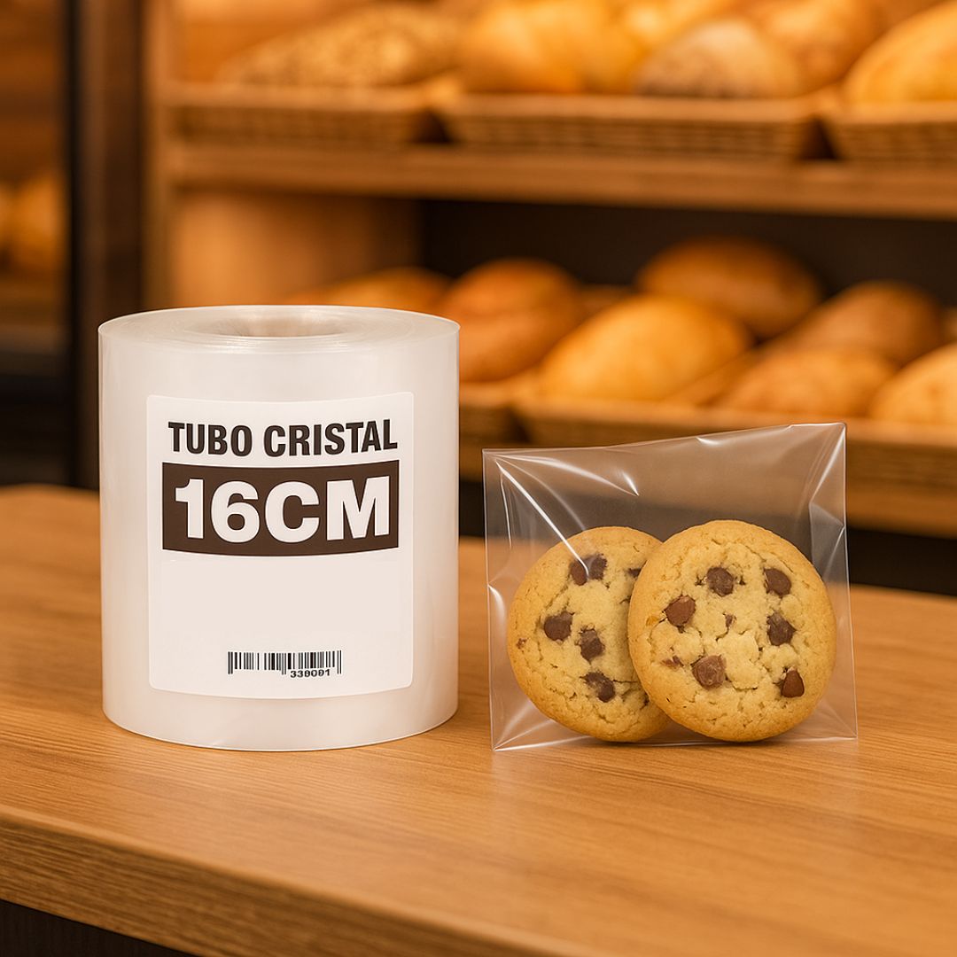 TUBO SIN CORTE mE PE CRISTAL (B/D - 45MIC) .16CM*100MTS *UNID