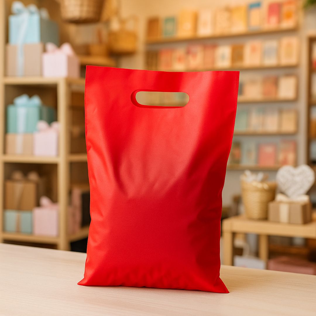 BOLSAS RIÑON LISAS TERLIZZI 35*45CM ROJO REFORZADAS (60MIC) PAQ.*50UNID