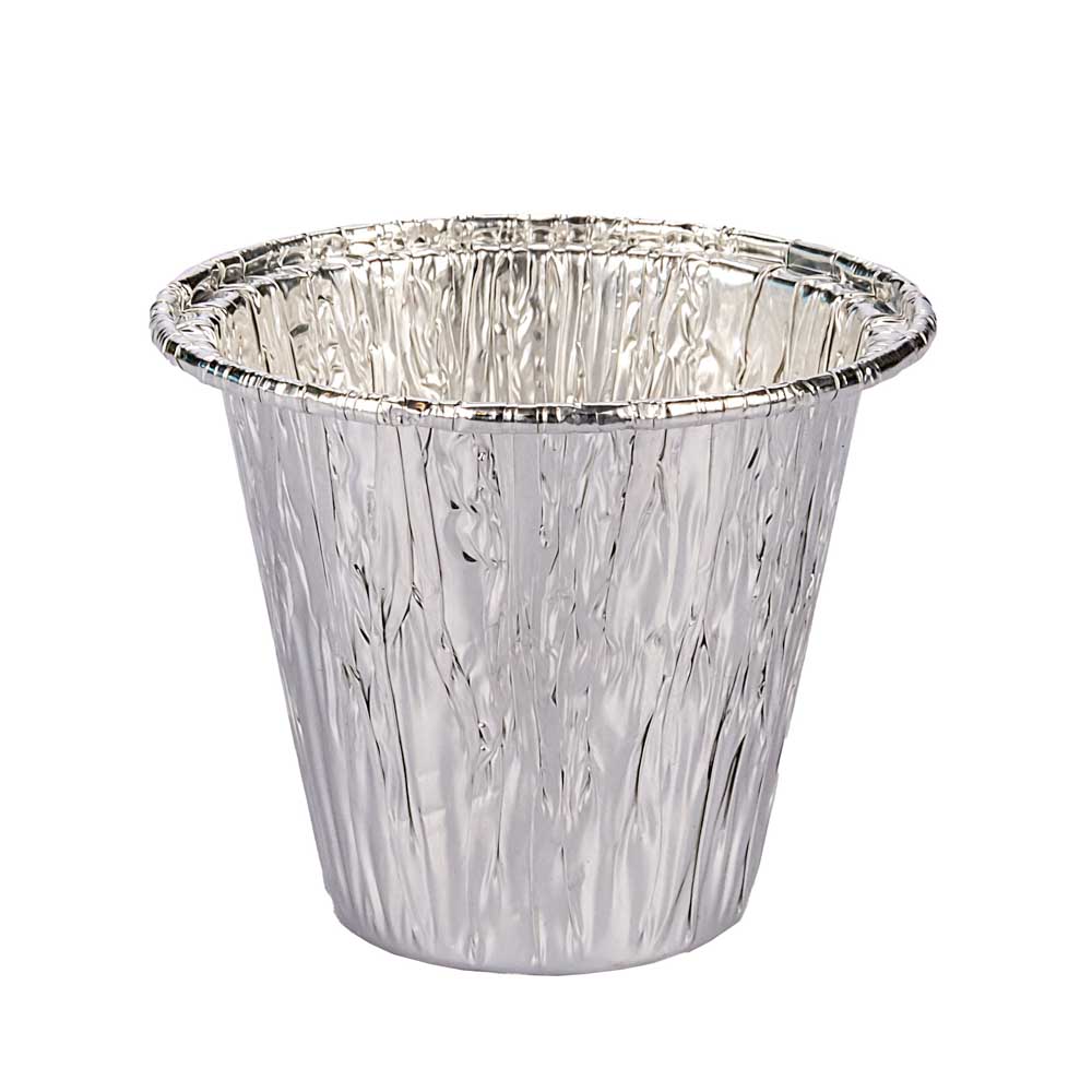 FLANERA ALUMINIO DESCARTABLE CHICA V120 (125CC) (7CM.DIAM*6CM.ALTO) *50UNID