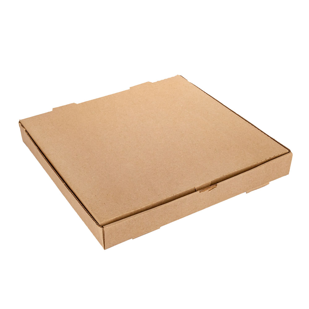 CAJA PIZZA MICRO MARRON/MARRON GRANDE (32.5*32.5*3.7CM) *100UNID (OFERTA)