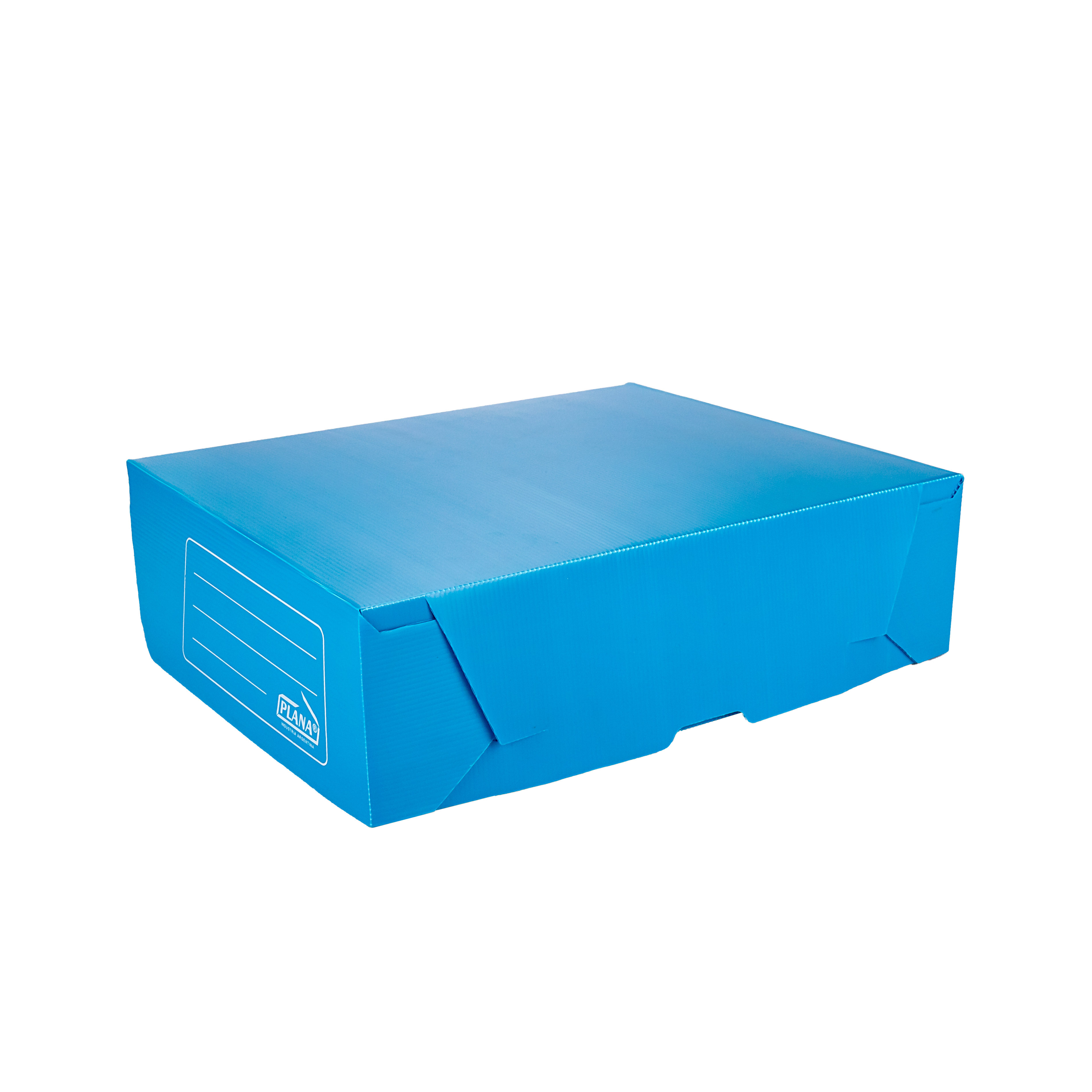 CAJA ARCHIVO PLASTICO TAPA VOLCADA AZUL.LEGAJO (28*40*12CM) (703)*UNID.
