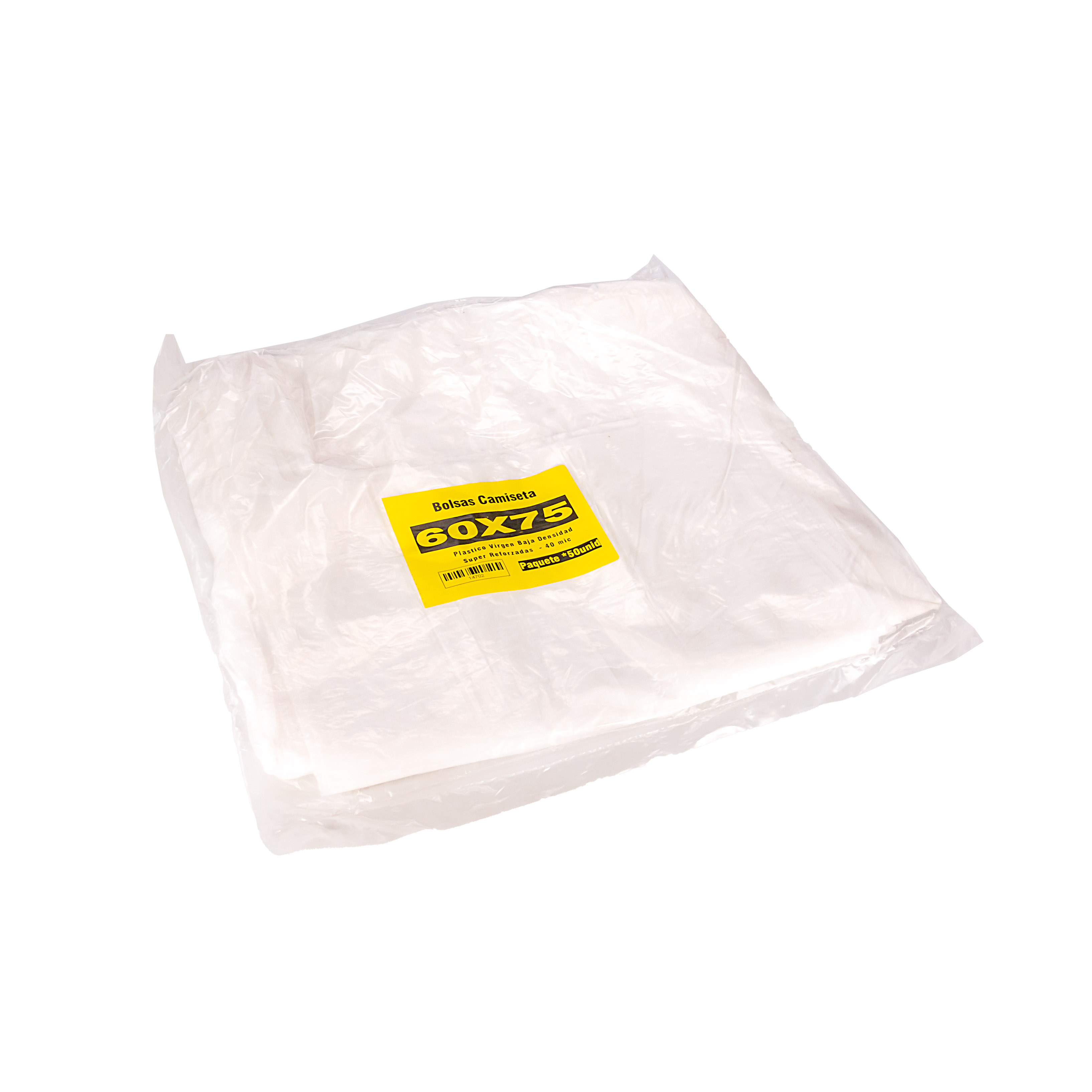 BOLSAS CAMISETA BLANCAS FERNANDEZ SUPER REFORZADA (BD - 30MIC) 50X70 *100UNID