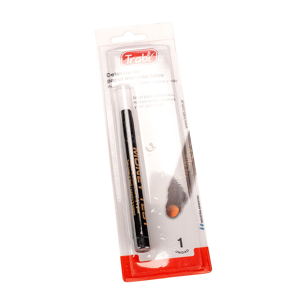 DETECTOR DE BILLETES LAPIZ GRUESO TRABI *UNID
