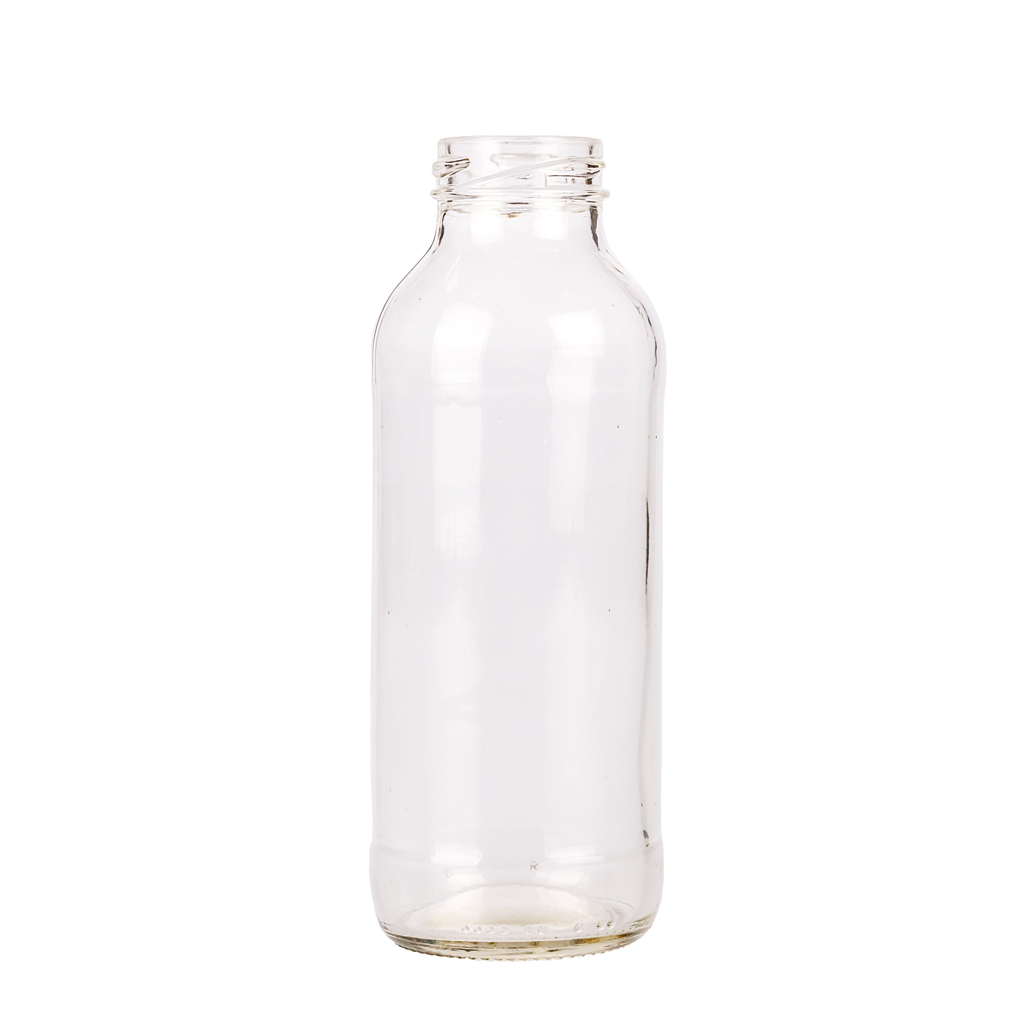 BOTELLA VIDRIO CRISTAL JUGO 330CC BOCA AXIAL (SIN TAPA) PACK *20UNID