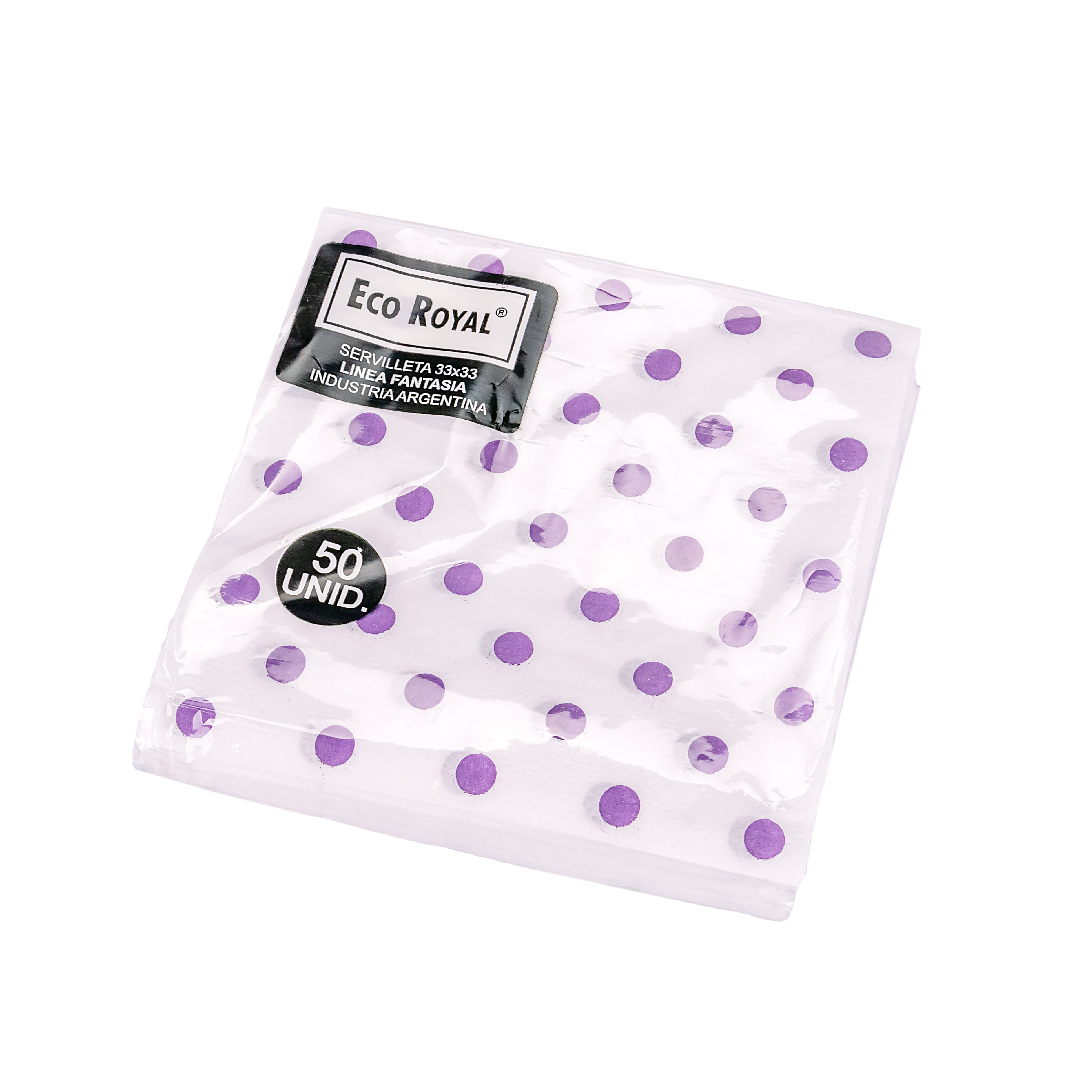 SERVILLETA HOGAR FANTASIA (33*33CM) ECOROYAL PAQ *50UNID