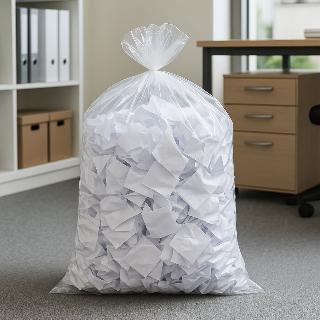 BOLSAS PLASTICAS mE PE CRISTAL (B/D - 30MIC - C/FUELLE) .60X100CM *25UNID