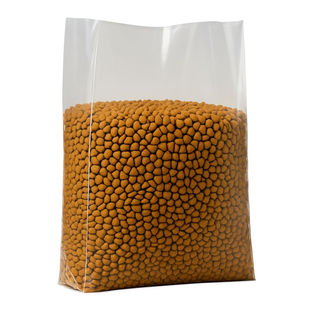 BOLSAS PLASTICAS mE TRASLUCIDAS (65MIC - B/D - C/FUELLE) 30X50CM *100UNID