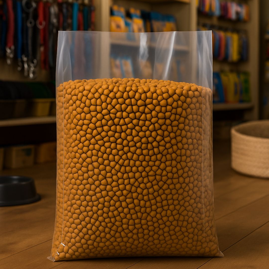 BOLSAS PLASTICAS mE TRASLUCIDAS (65MIC - B/D - C/FUELLE).40X70CM *100UNID