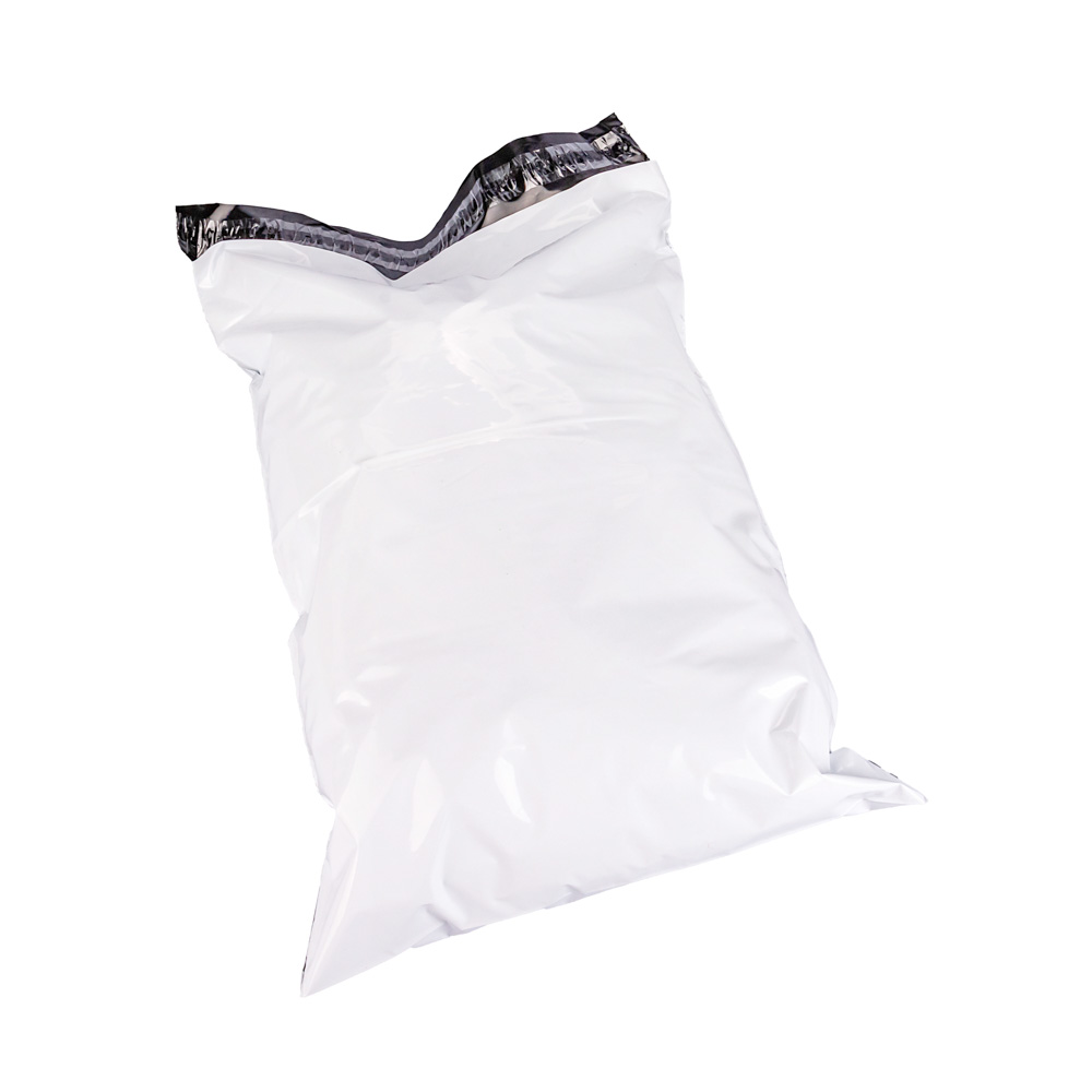 BOLSAS E-COMMERCE TRICAPA 35*45CM BLANCA/NEGRA (60MIC + FAJA SEGURIDAD) *50UNID
