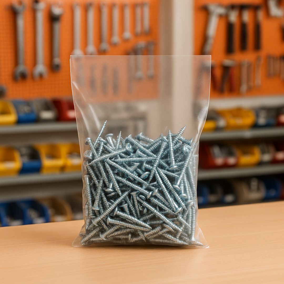 BOLSAS PLASTICAS mE PE CRISTAL (B/D - 45MIC - S/F) .16X20CM *100UNID