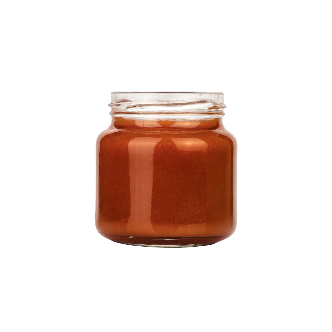 FRASCO VIDRIO CRISTAL.250CC AMANECER (TAPA 63MM) SIN TAPA PACK *20UNID