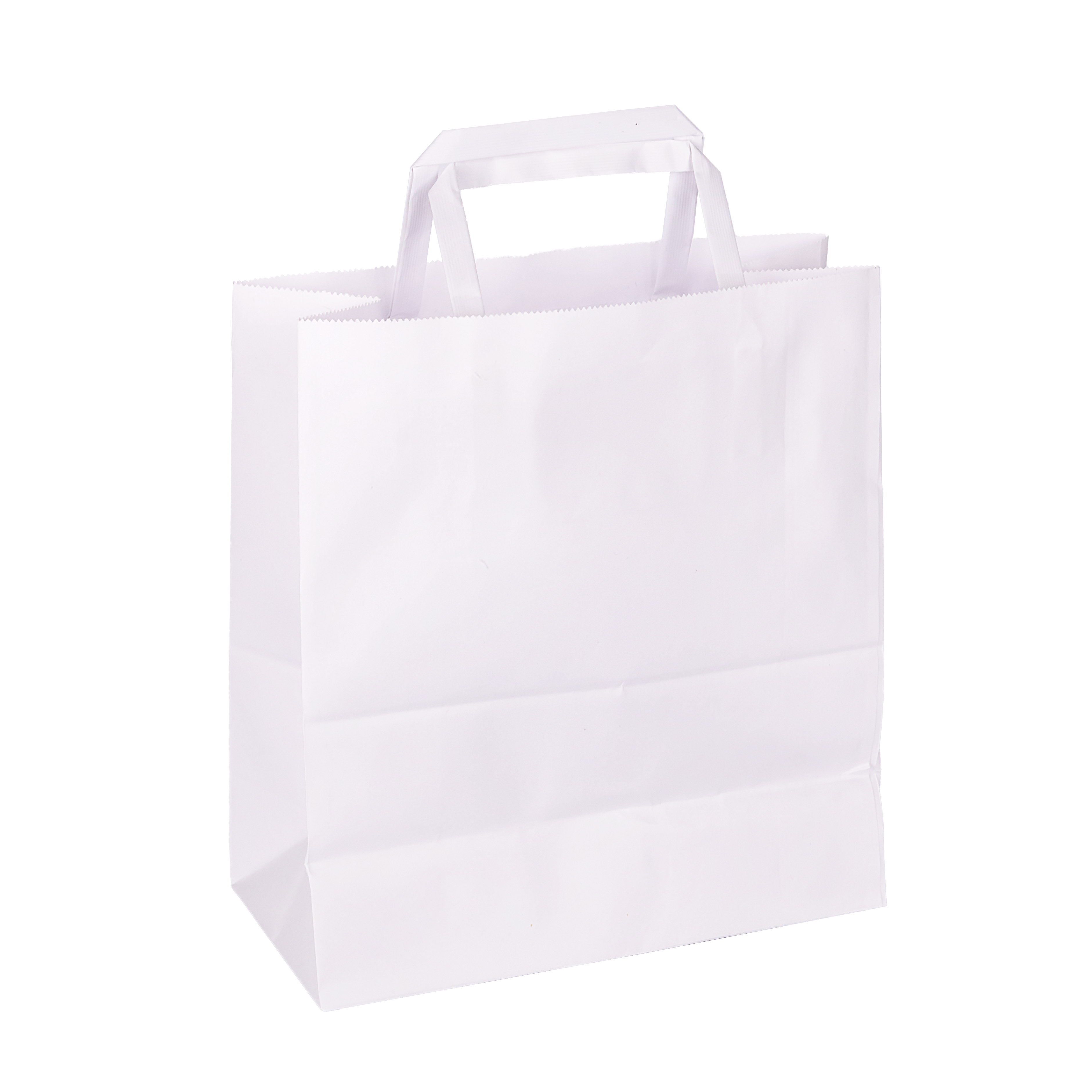 BOLSA BOUTIQUE PAPEL BLANCA 22*10*24CM *UNID