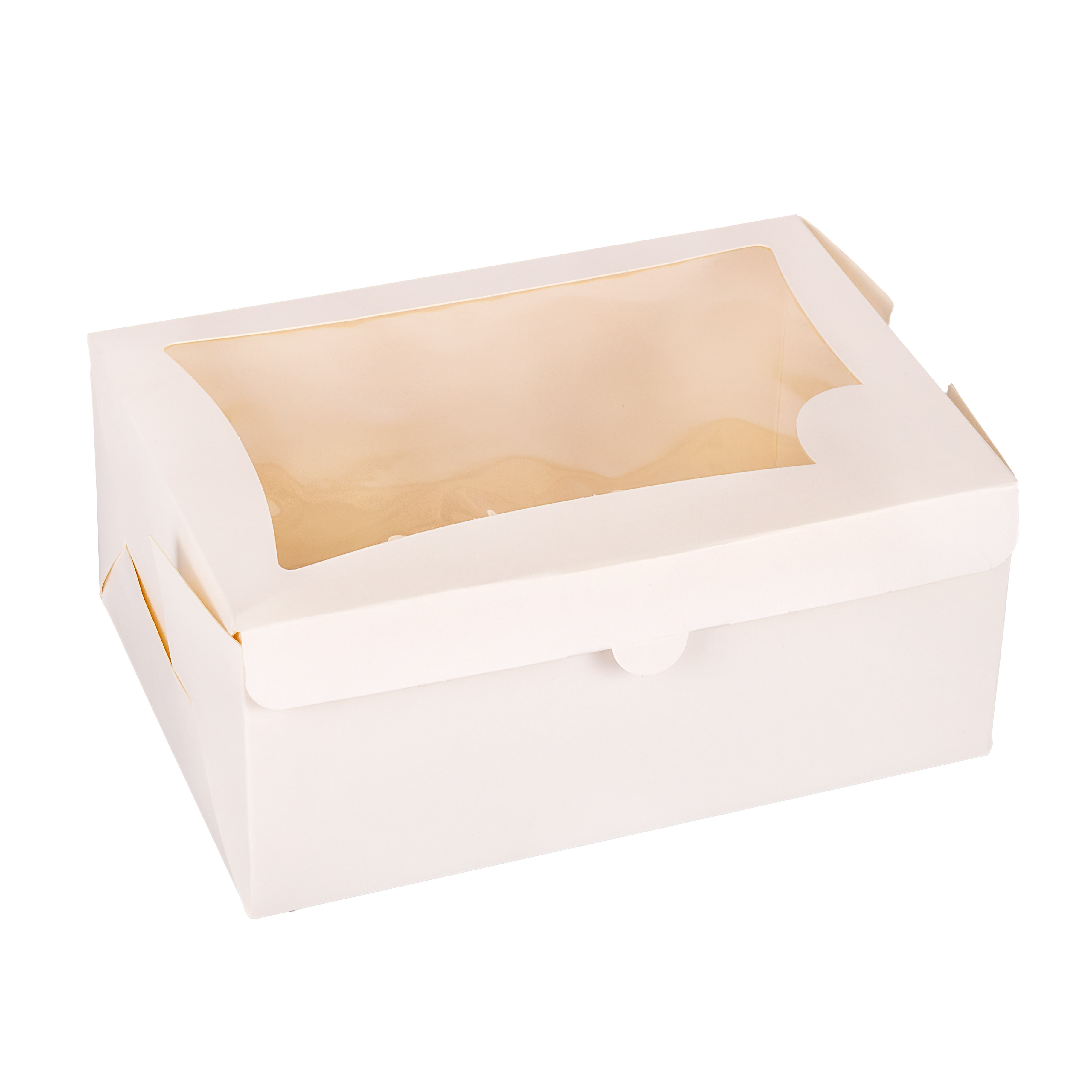 CAJA CARTULINA MEDORO MULTIUSO BLANCA C/VISOR (23.5*16.2*10CM) (CMRV001) *25UNID