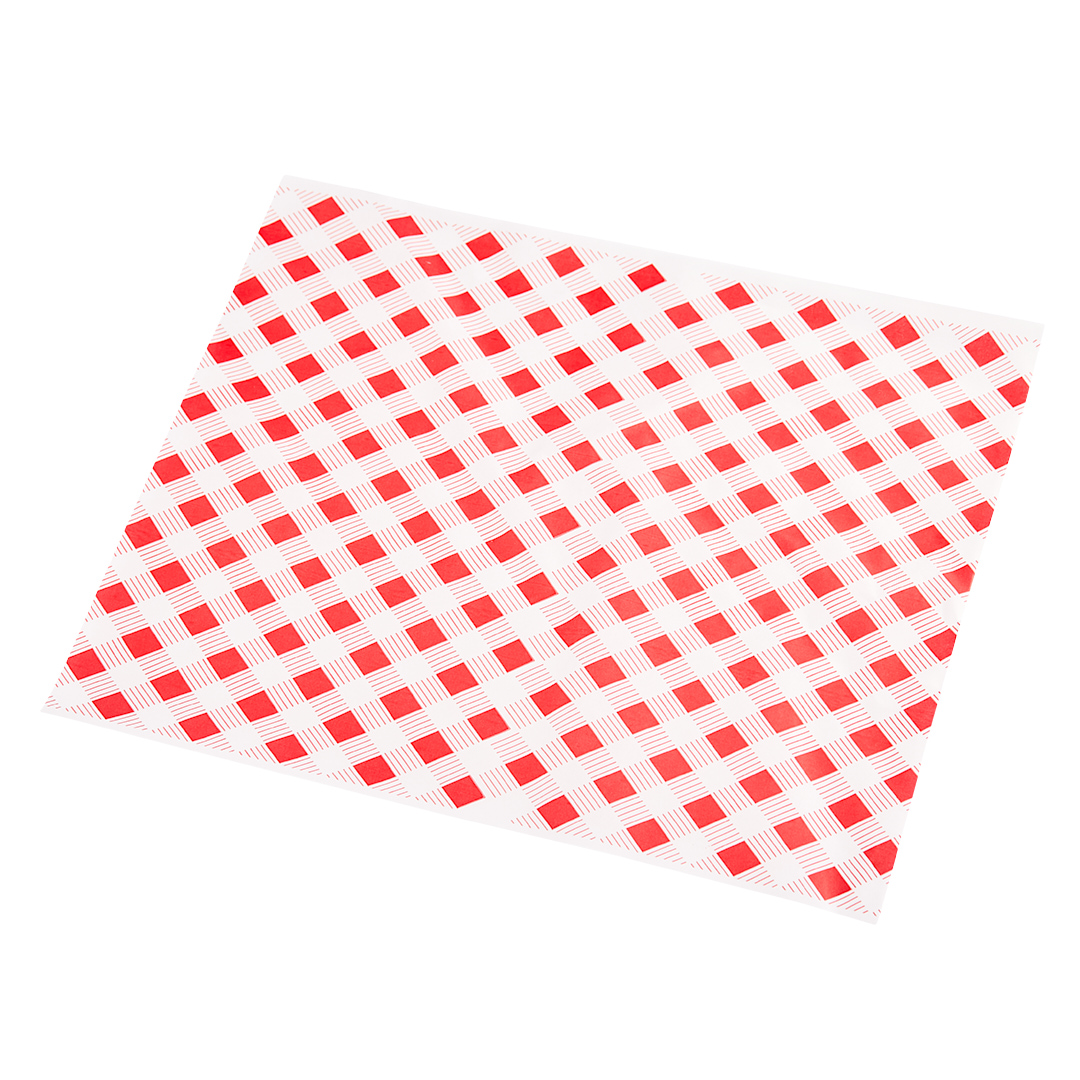 PAPEL ANTIGRASA MULTI 31*35CM BLANCO CUADRO ROJO (SIMIL BIOXIDO) (1.74KG) *400 HOJAS