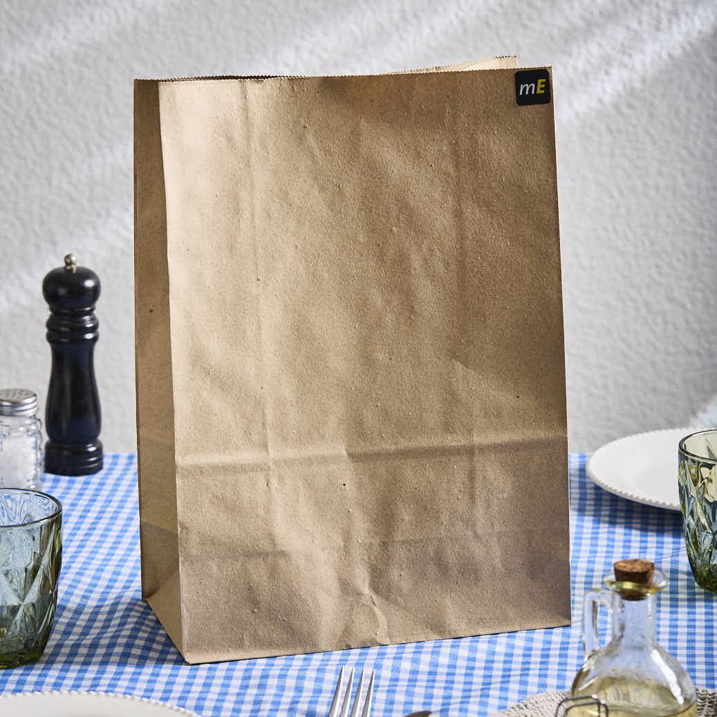 BOLSAS DELIVERY PAPEL KRAFT FONDO CUADRADO Nº7 (26*12.5*37.5CM) (80GRS) *50UNID