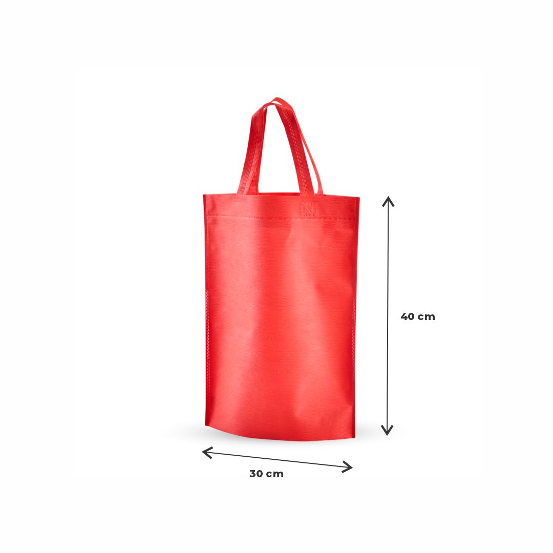 BOLSA FRISELINA  LISA CON ASA 30*40CM ROJA *UNID.
