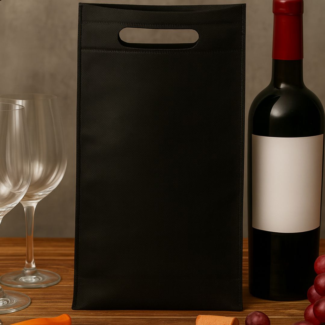 BOLSA FRISELINA RIÑON LISA VINO 17.5*40CM NEGRO *UNID