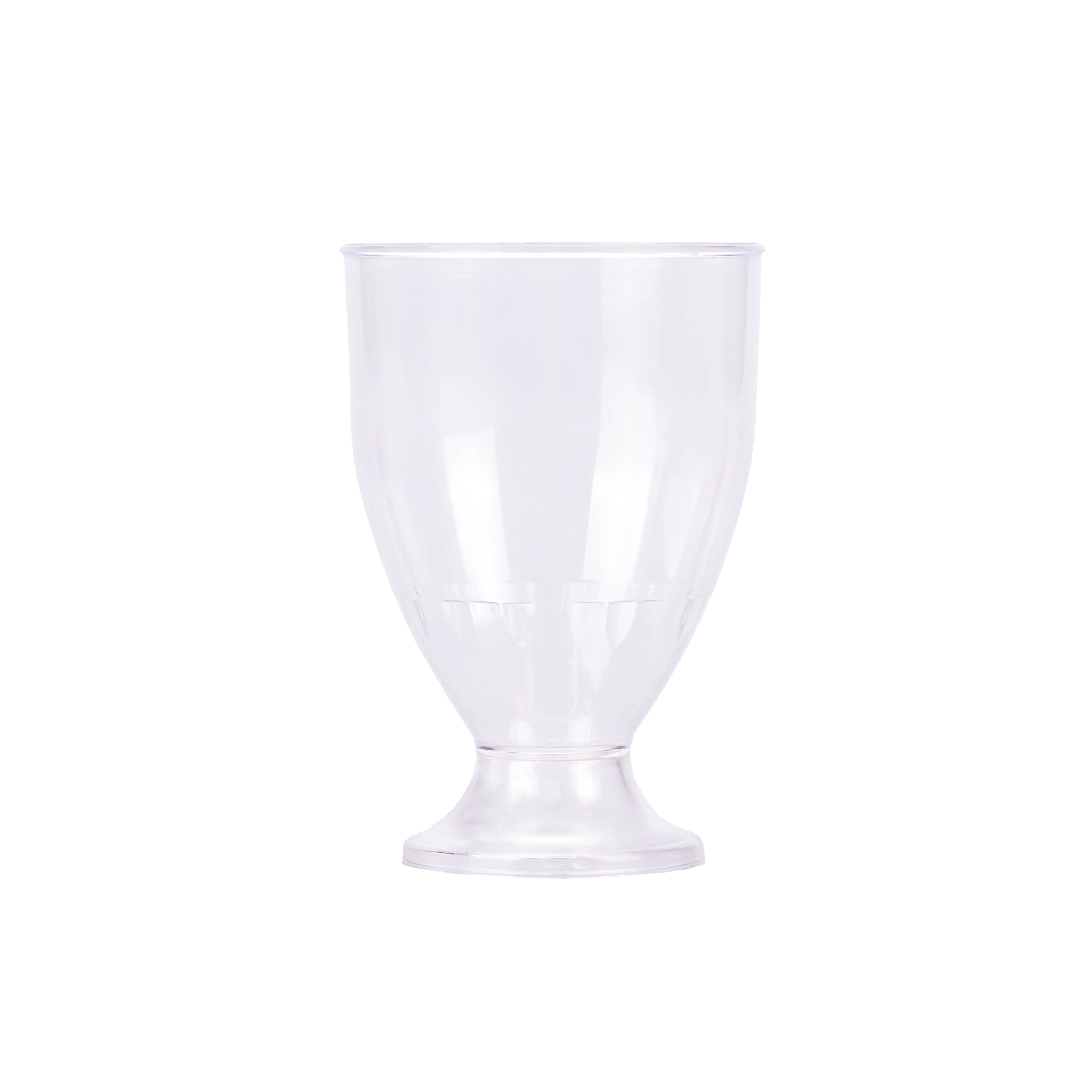 BOYANO COPA RIGIDA 70CC CRISTAL Y PIE NEGRO/CRISTAL (5CM DIAM*7.3CM ALTO) *UNID