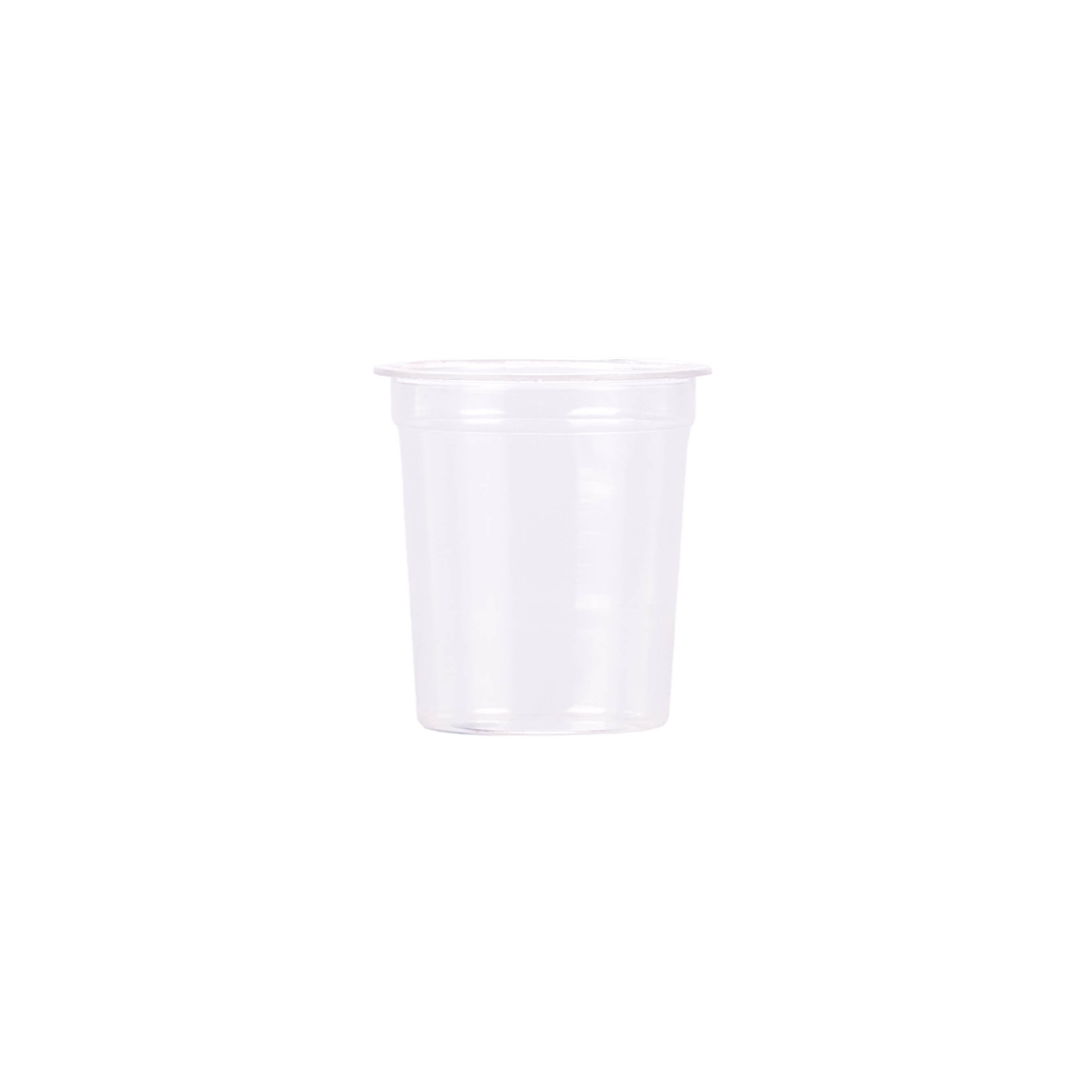 VASO PLASTICO TEQUILA CRISTAL 25CC PLASTIVAS (4CM DIAM.*4.4CM ALTO) *50UNID