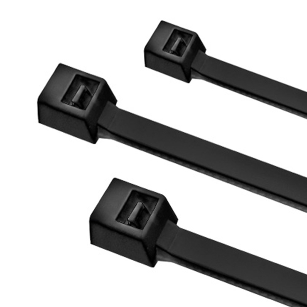 PRECINTOS PLASTICO NEGRO 30CM*4.8MM CRECCHIO *100UNID