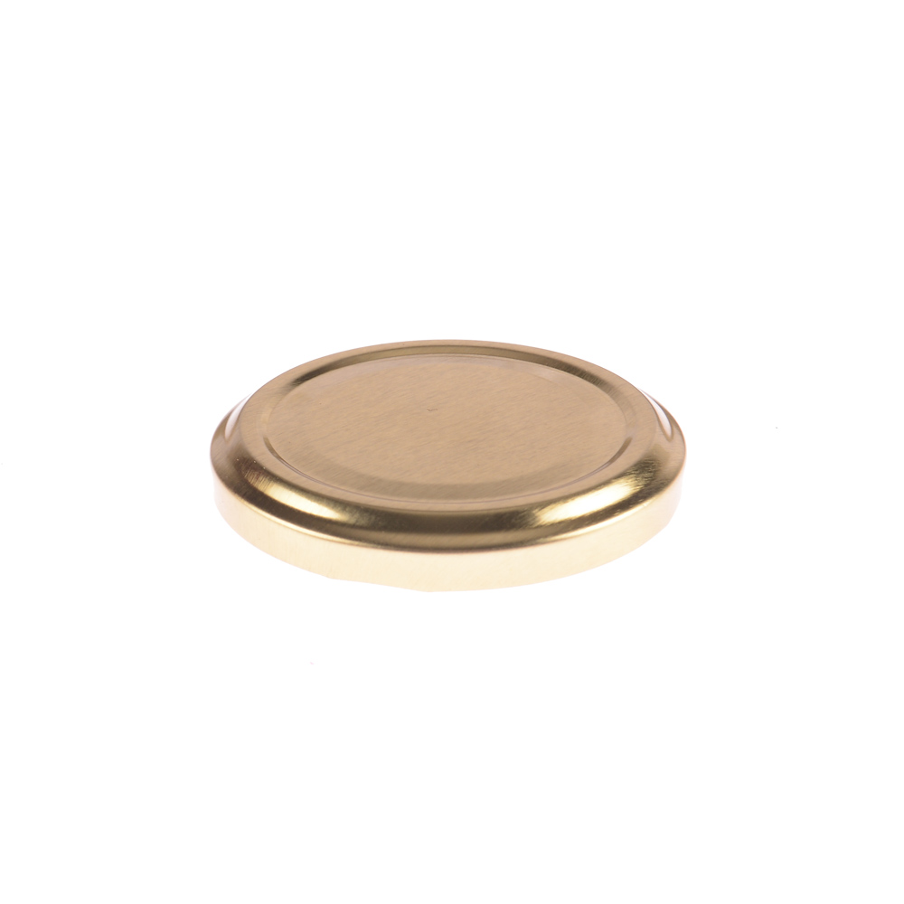 TAPA FRASCO VIDRIO 82MM AXIAL DORADA (METAL) PACK *12UNID
