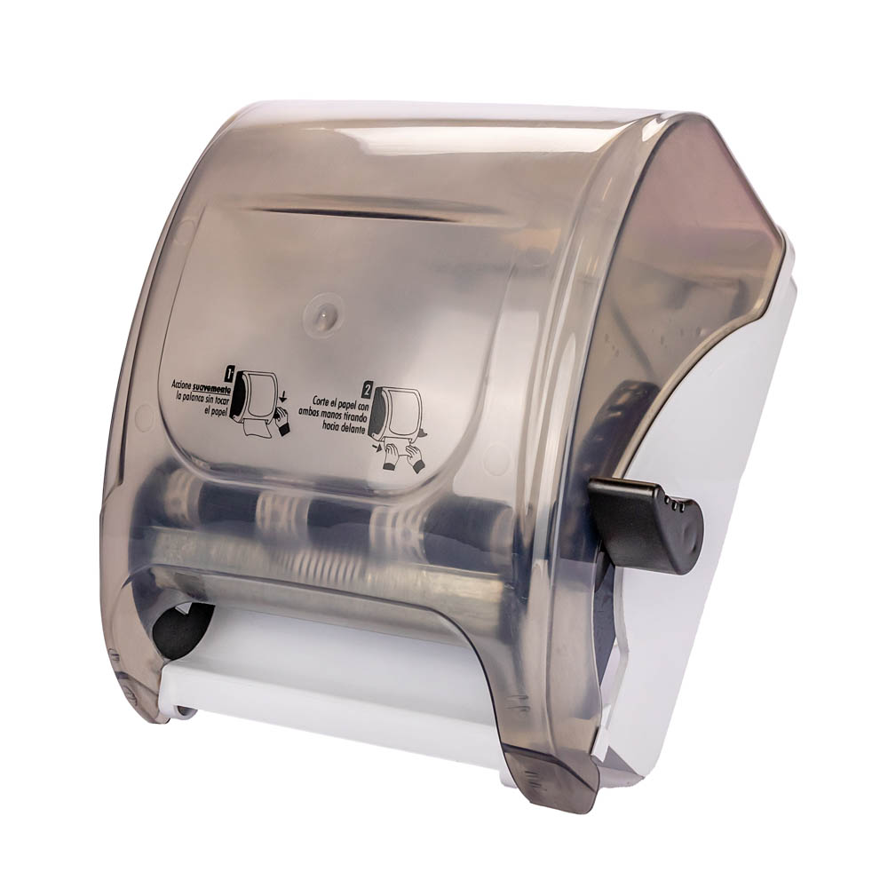 DISPENSER TOALLAS EN ROLLO PLASTICO CON PALANCA *UNID