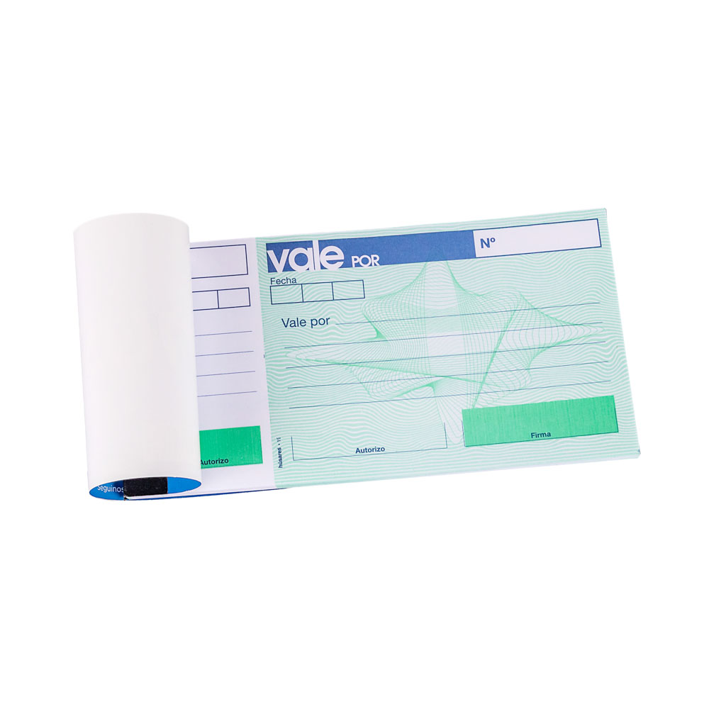 TALONARIO HUSARES VALE POR 15*8CM ORIGINAL (1908) *40HJS