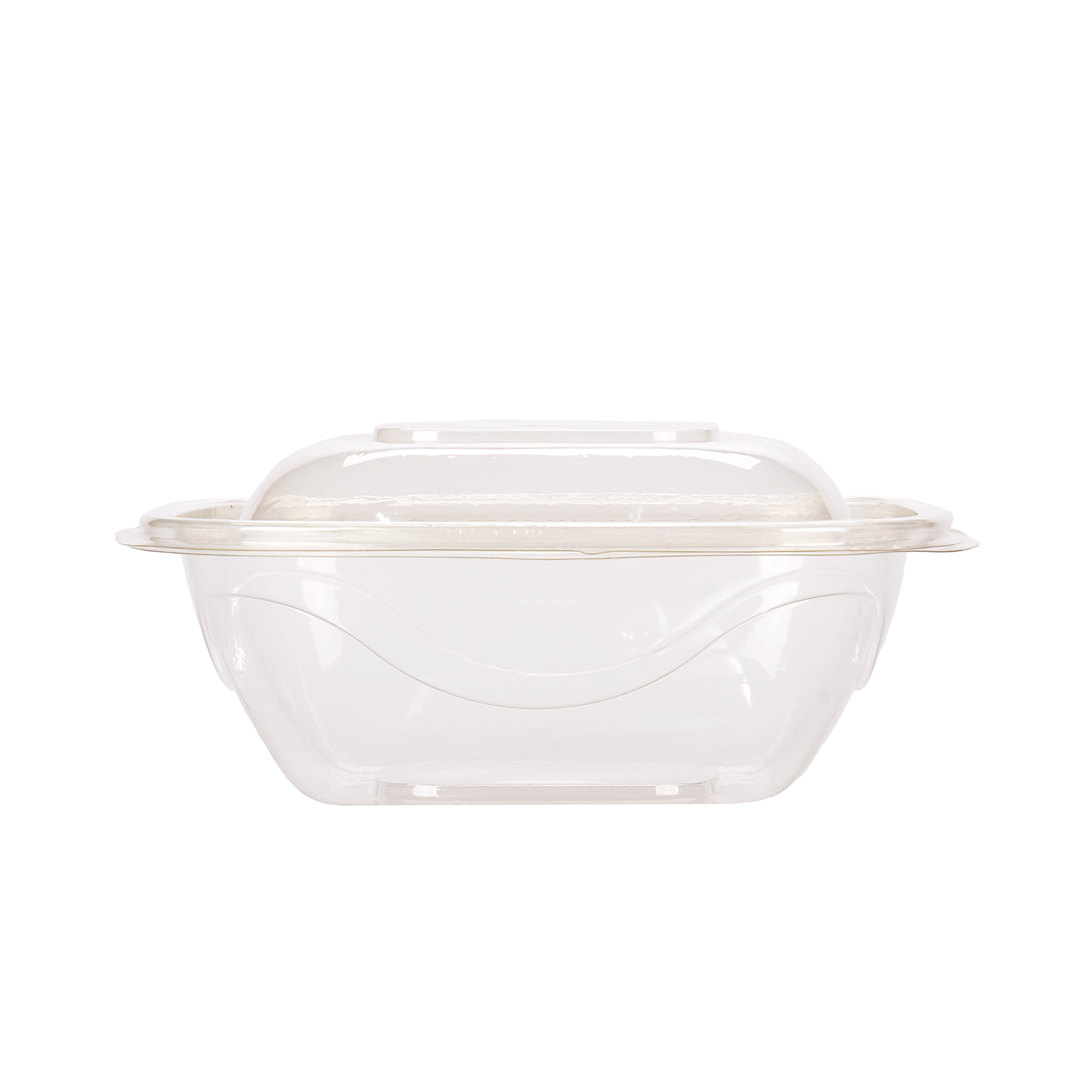 ENSALADERA CUADRADA BANDEX PET.(1050CC) (105445B) (18*18*7CM) *50UNID