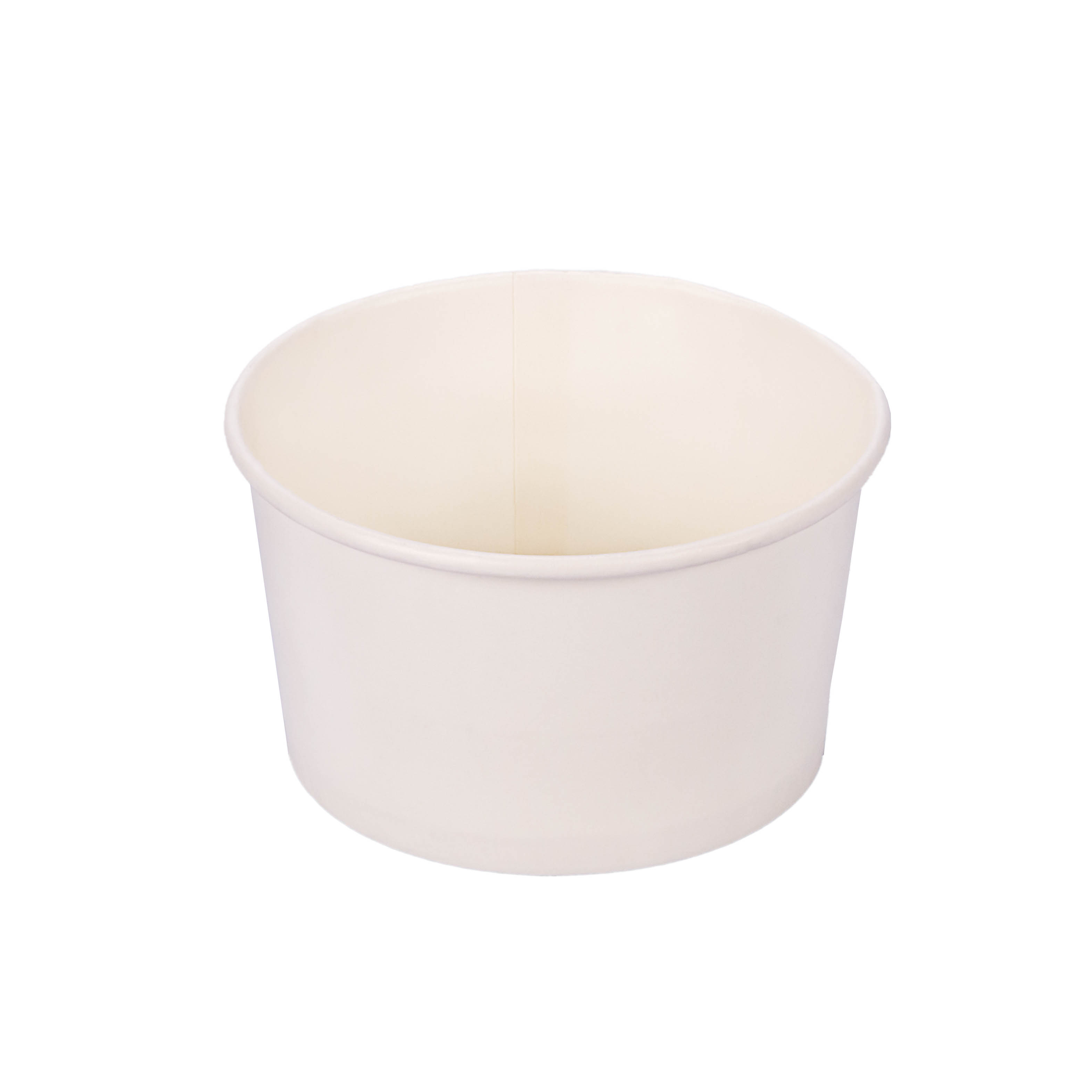 POTE HELADO POLIPAPEL SOLUPLEX.250CC BLANCO (8.5OZ) *100UNID
