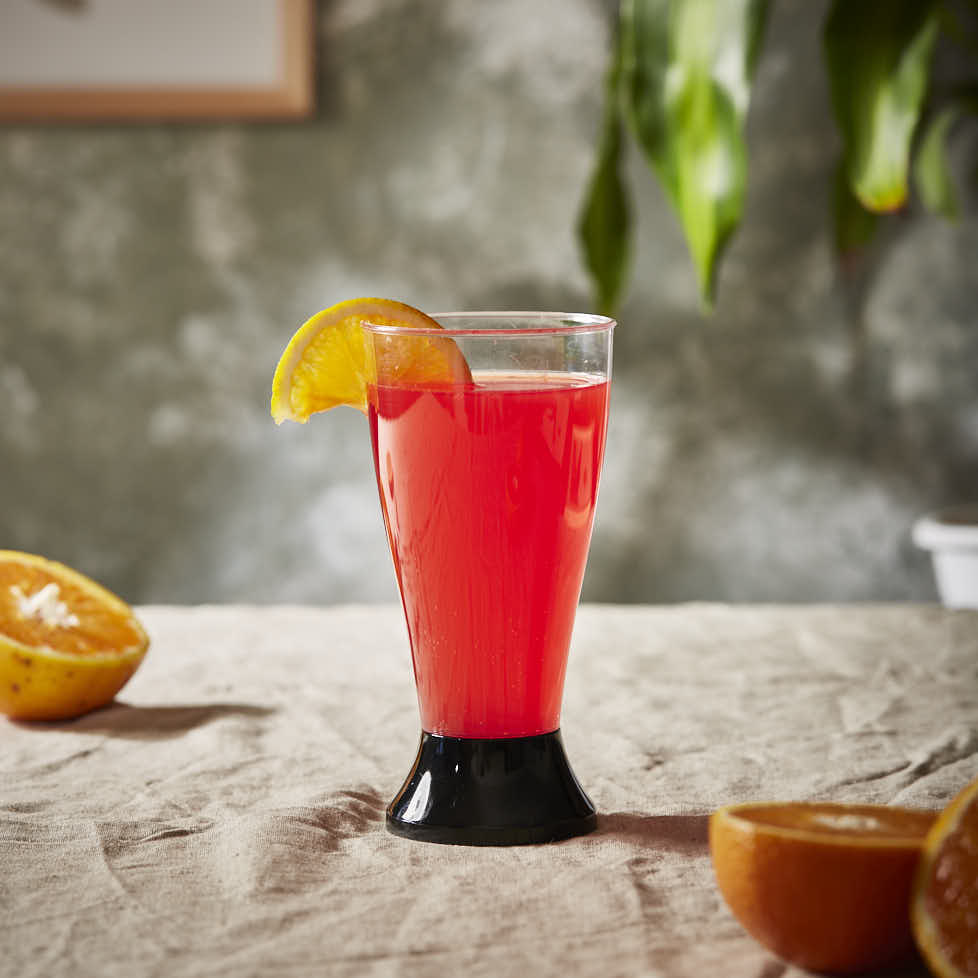 BOYANO VASO RIGIDO.350CC IMPERIAL CRISTAL Y PIE NEGRO (7.5CM DIAM*15.7CM ALTO) *UNID