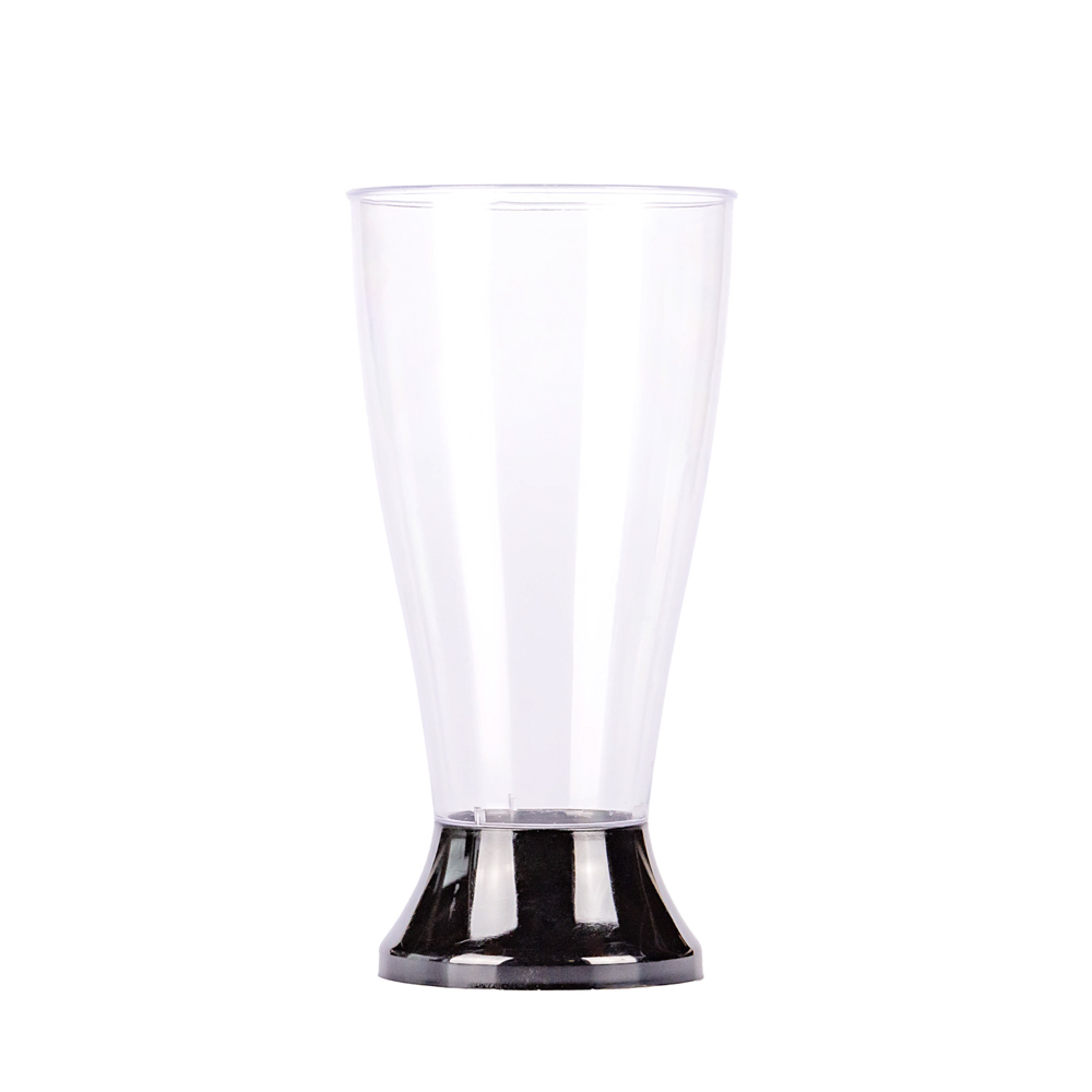 BOYANO VASO RIGIDO.350CC IMPERIAL CRISTAL Y PIE NEGRO (7.5CM DIAM*15.7CM ALTO) *UNID