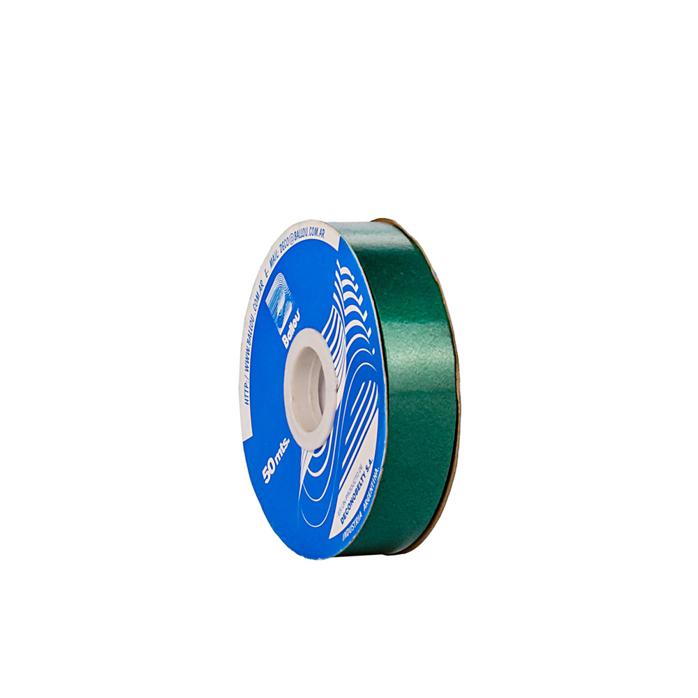 CINTA MOÑOS LISA 20MM ROLLO VERDE PINO *50MTS
