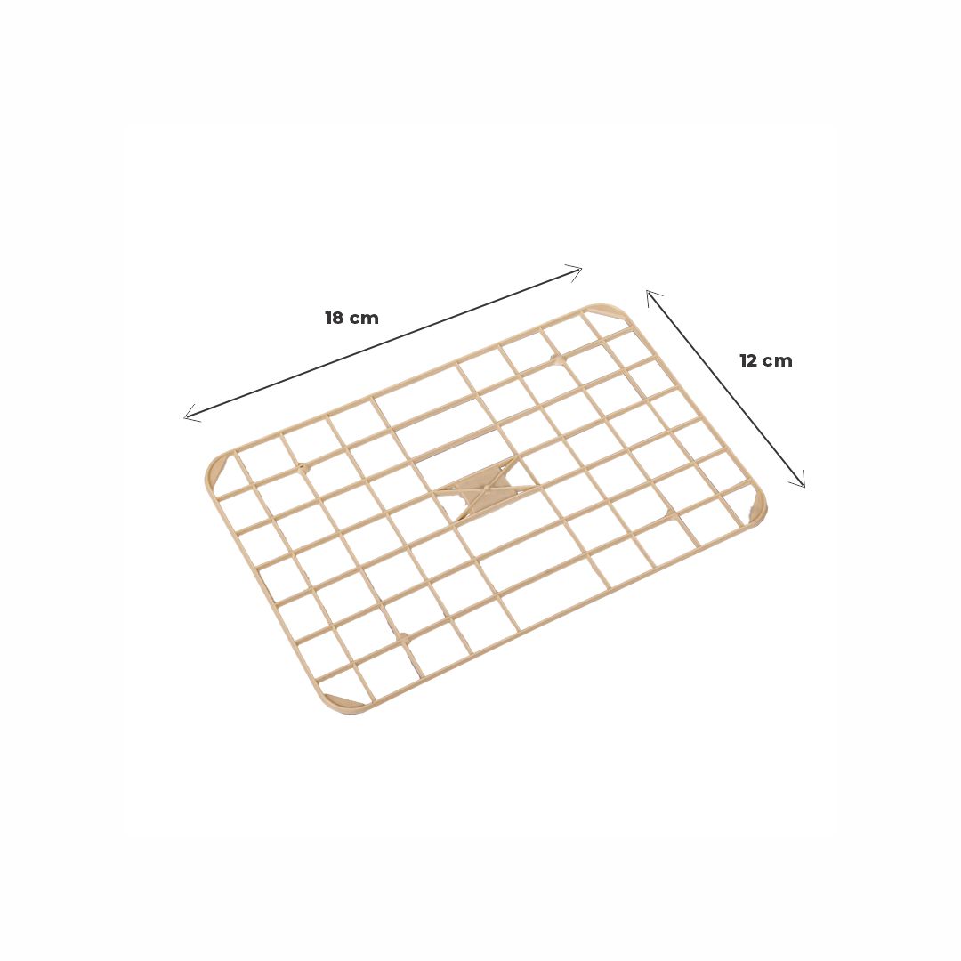 REJILLAS FIAMBRERAS PLASTICO BLANCO (12*18CM) (CAJA *2.55KG) *UNID