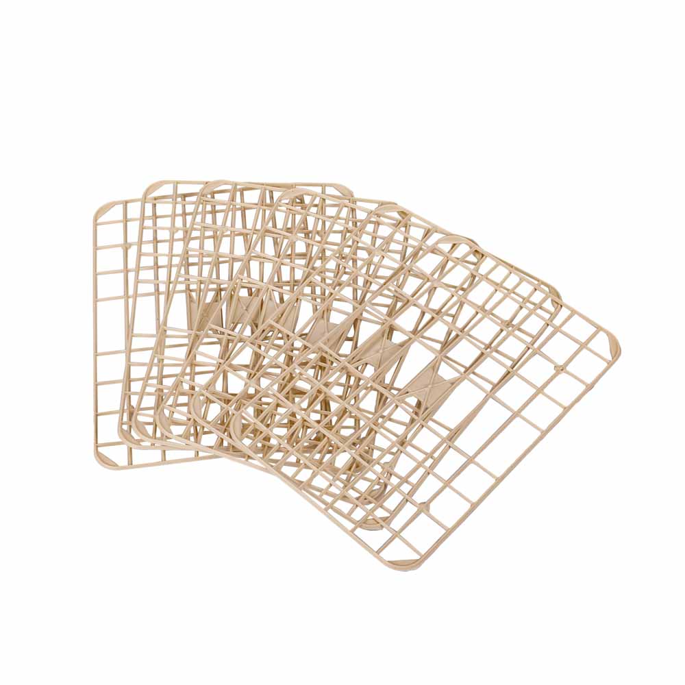 REJILLAS FIAMBRERAS PLASTICO BLANCO (12*18CM) (CAJA *2.55KG) *UNID