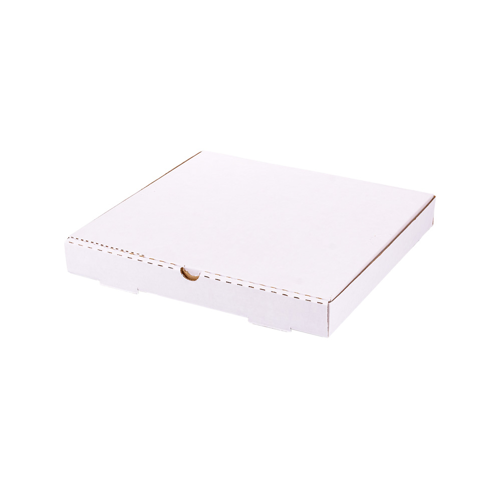 CAJA PIZZA MICRO BLANCO/MARRON GRANDE (32.5*32.5*3.7CM) *100UNID
