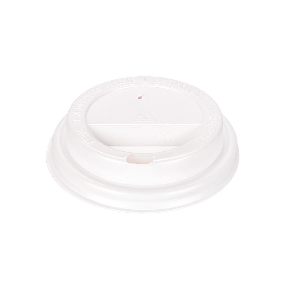 TAPA VASOS POLIPAPEL SOLUPLEX CON PICO.BLANCA 8OZ P/DOBLE PARED *100UNID.